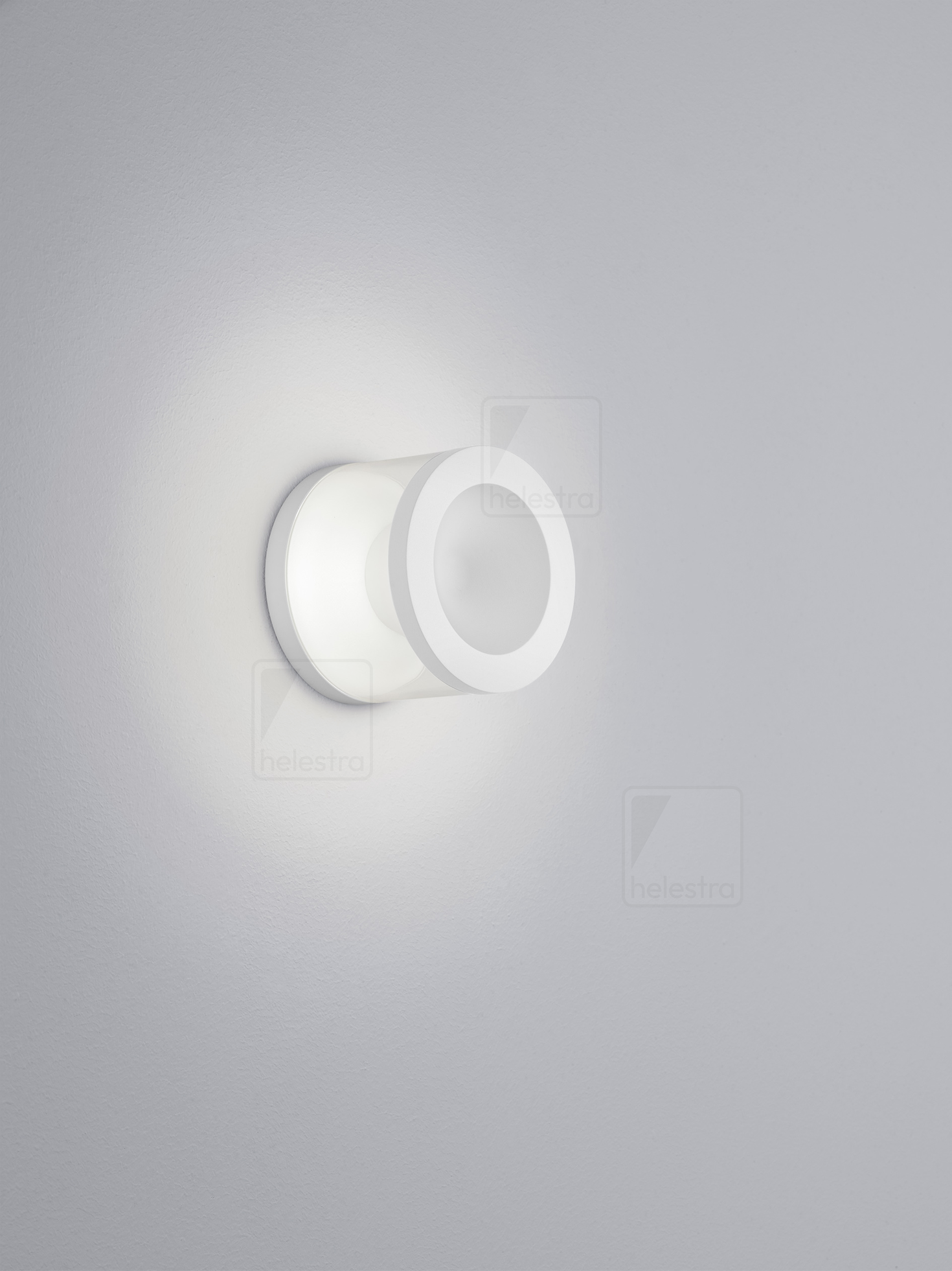 Helestra PORO  lampada a parete alluminio bianco opaco