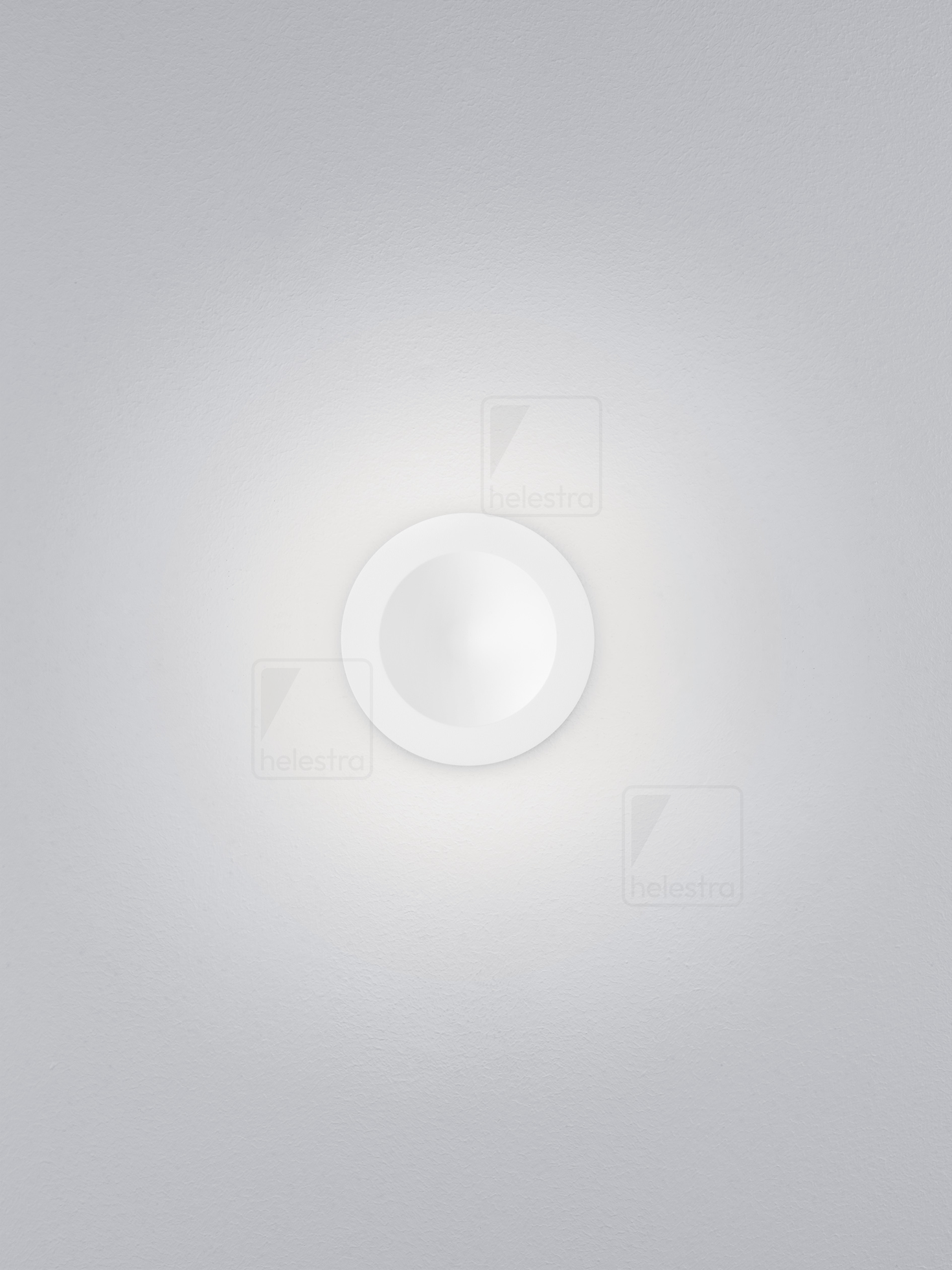 Helestra PORO  lampada a parete alluminio bianco opaco