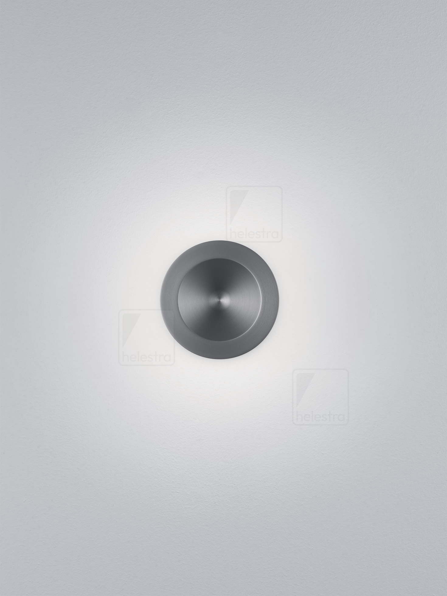 Helestra PORO  lampada a parete alluminio grigio titanio anodizzato