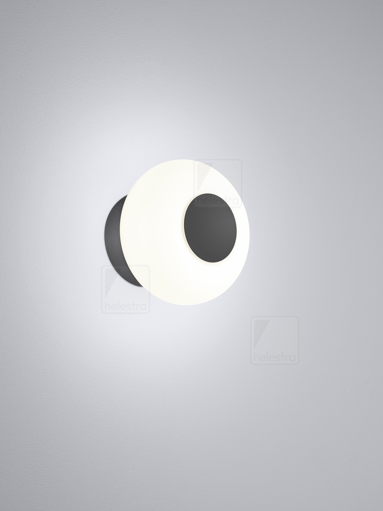 Helestra SAPO  wall luminaire aluminium mat black
