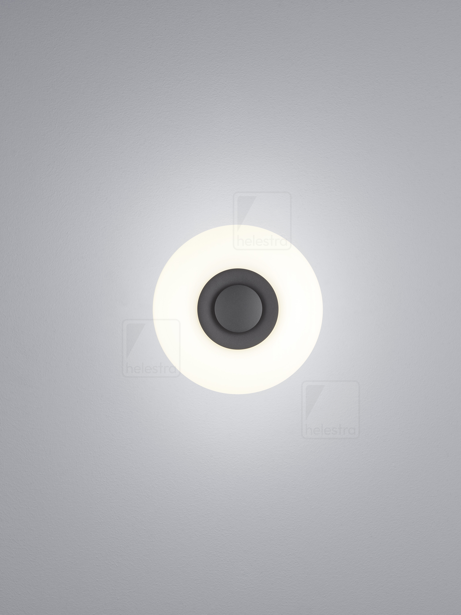 Helestra SAPO  lampada a parete alluminio nero opaco