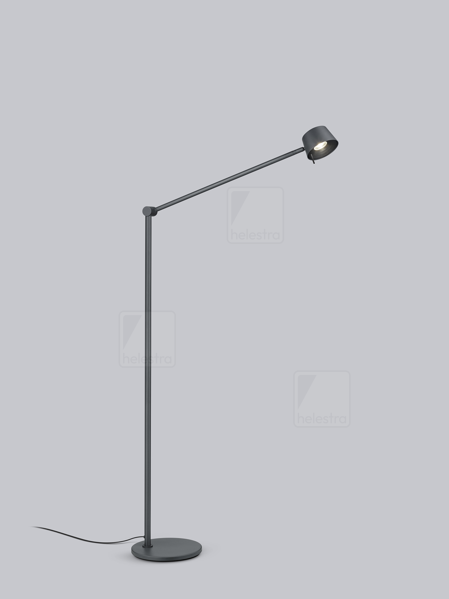 Helestra SEN  floor luminaire aluminium mat black