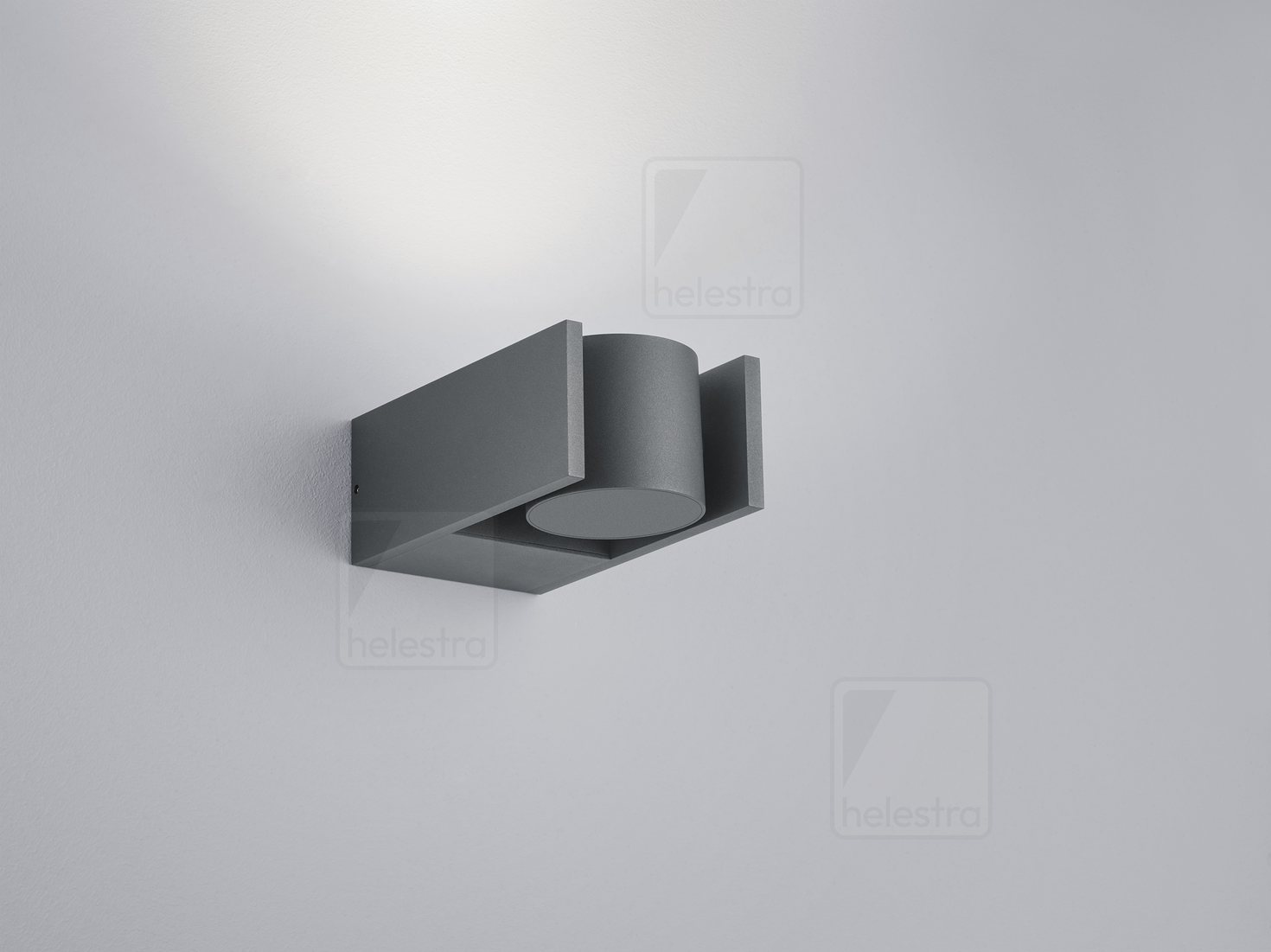 Helestra SILA  lampada a parete alluminio grafite