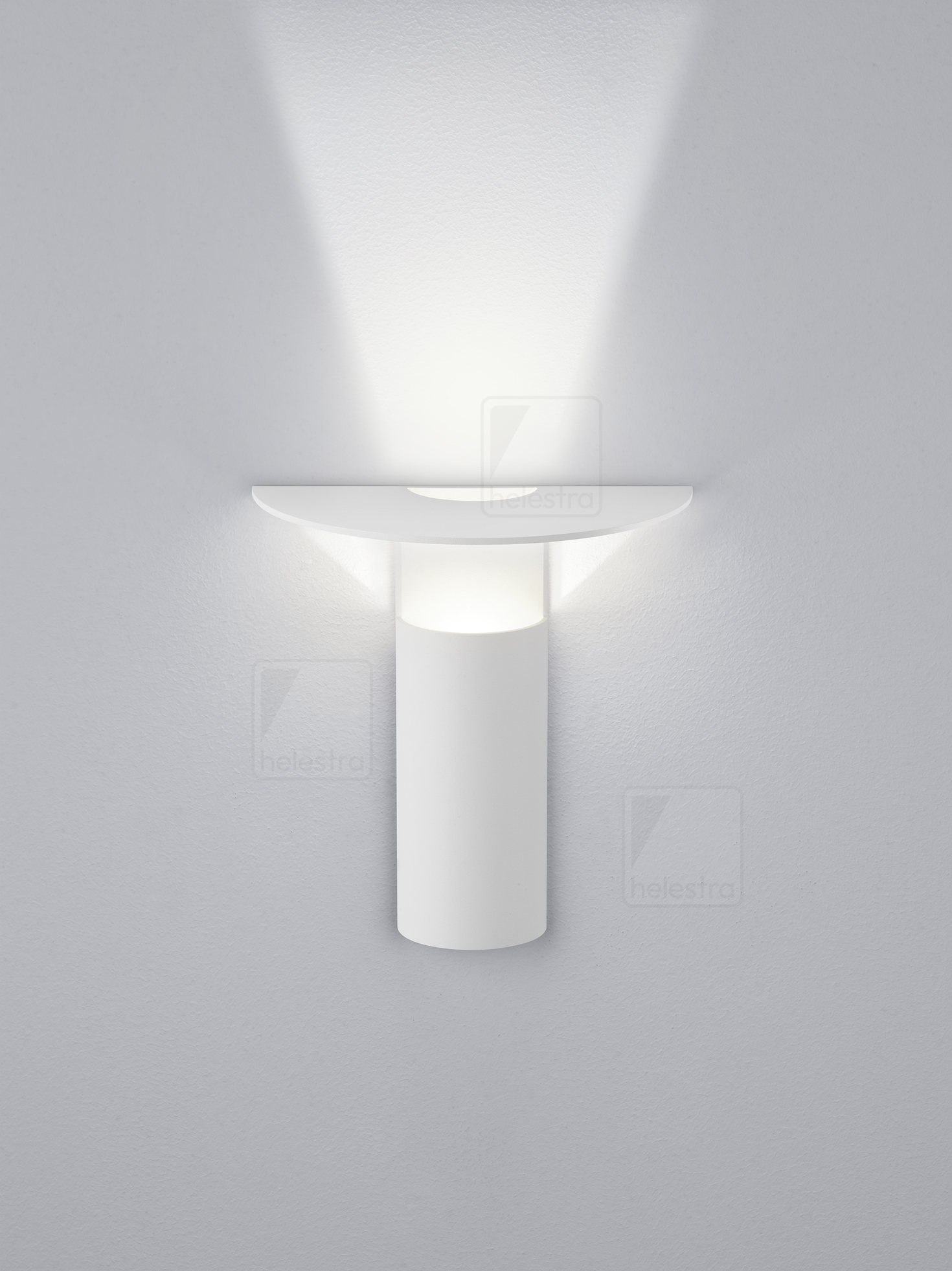 Helestra VIYA  wall luminaire aluminium mat white