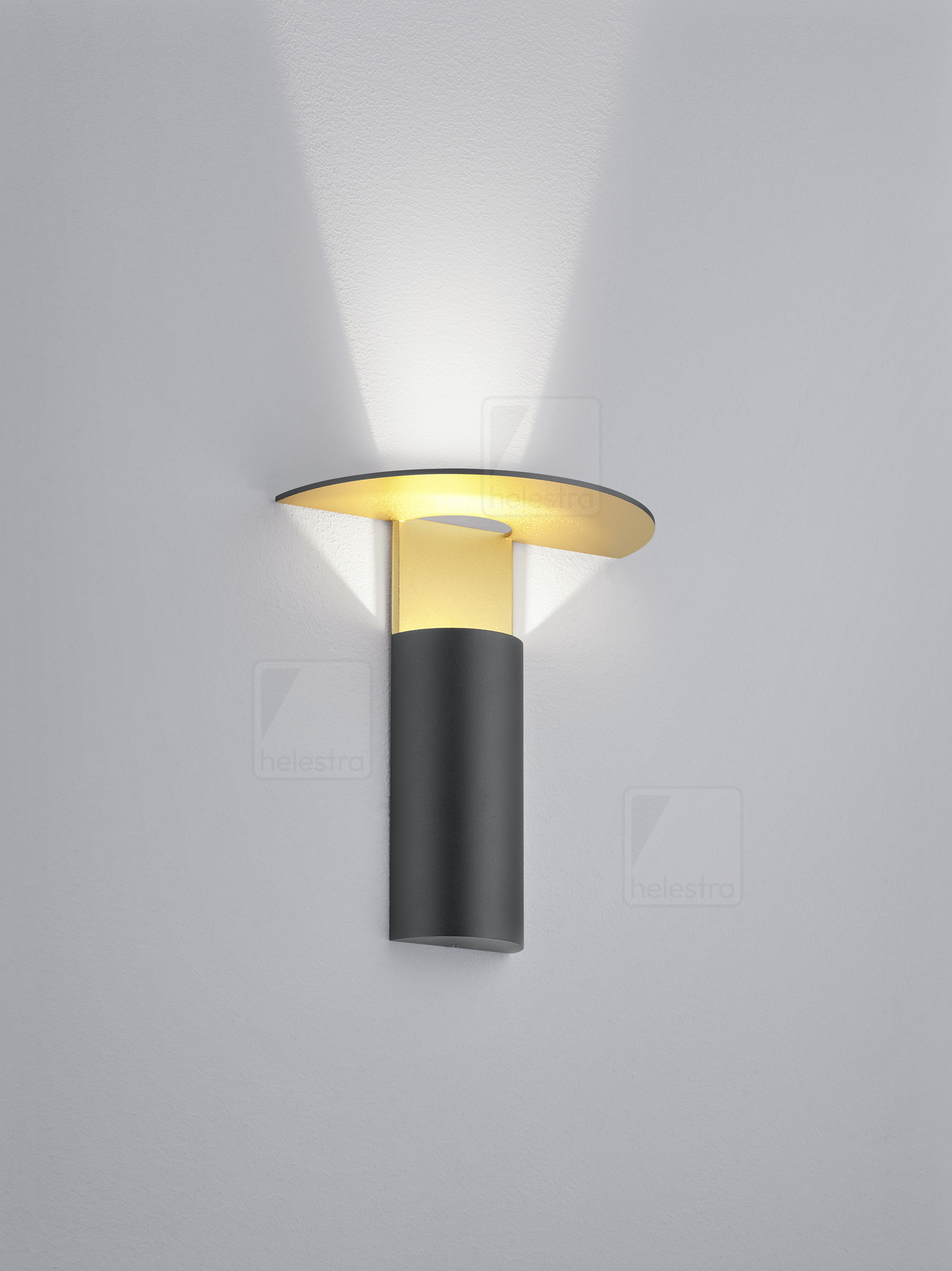 Helestra VIYA  wall luminaire aluminium black -gold