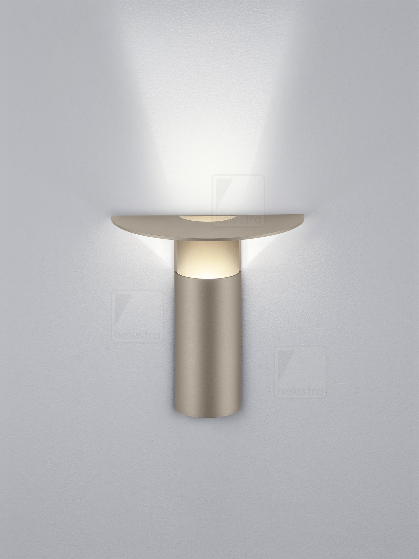 Helestra VIYA  wall luminaire aluminium coffee