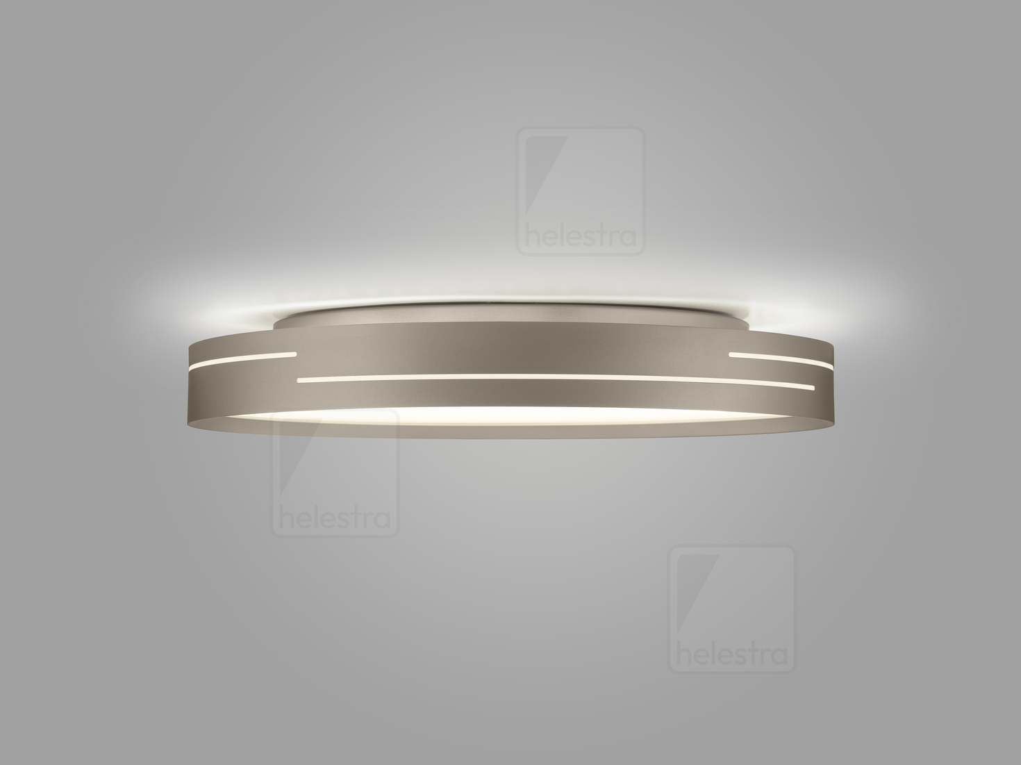 Helestra ENIO+  lampada soffitto alluminio Caffè 