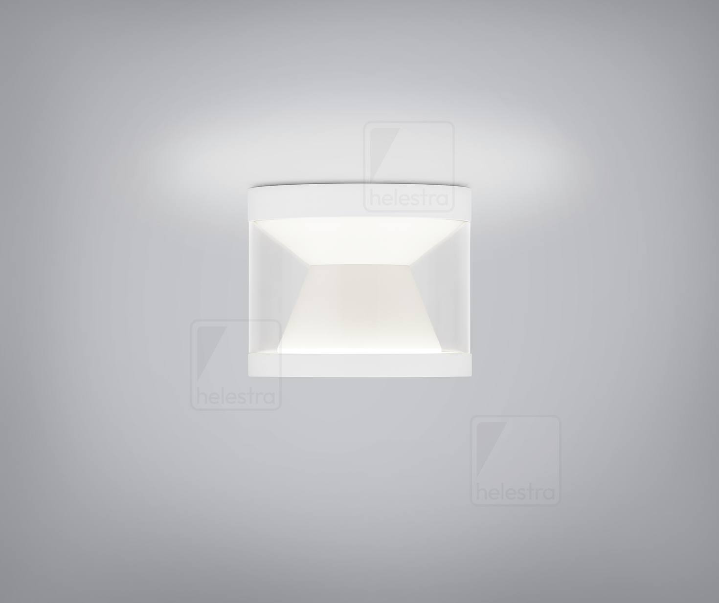Helestra PORO  ceiling luminaire aluminium mat white