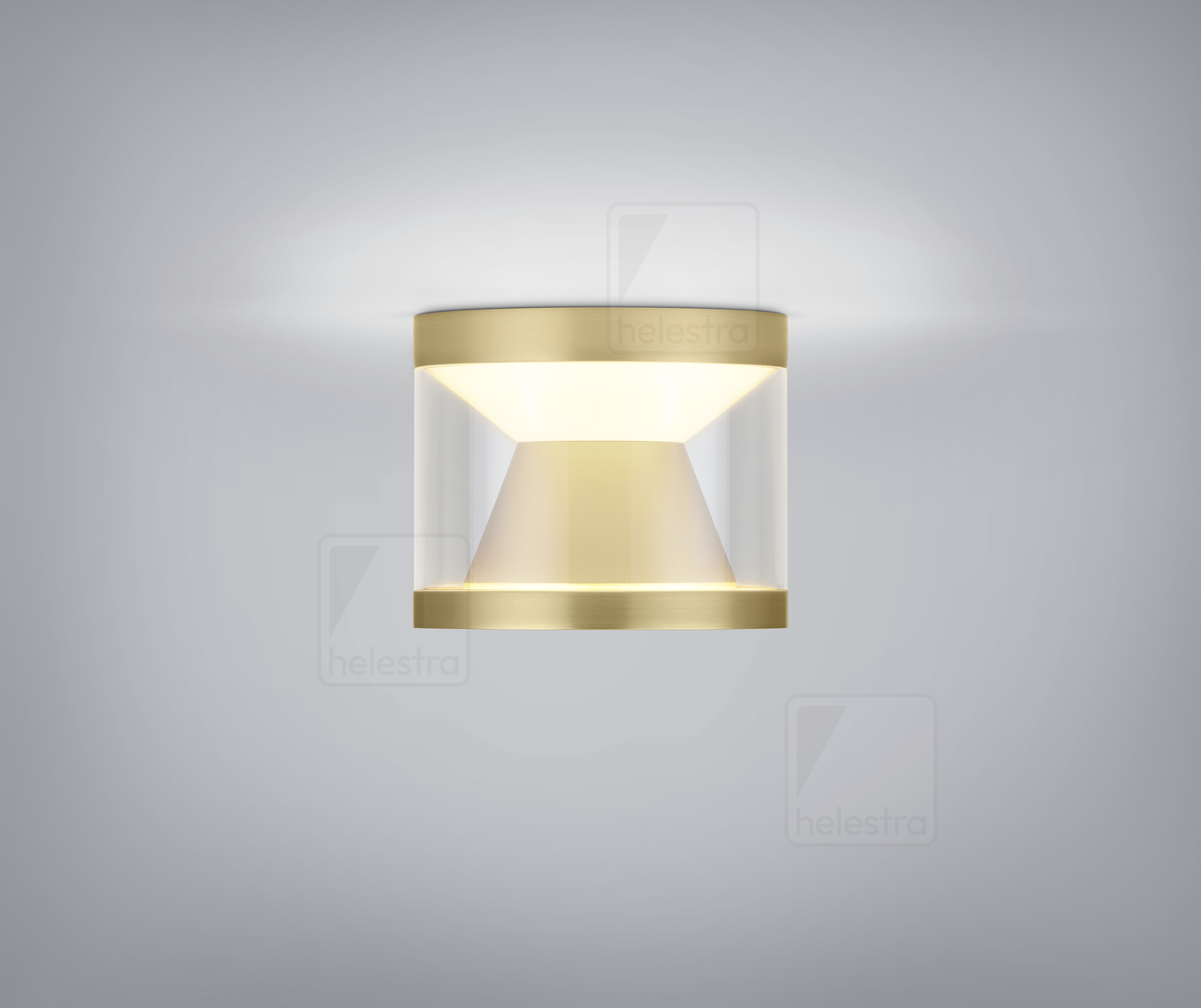 Helestra PORO  lampada soffitto alluminio oro opaco