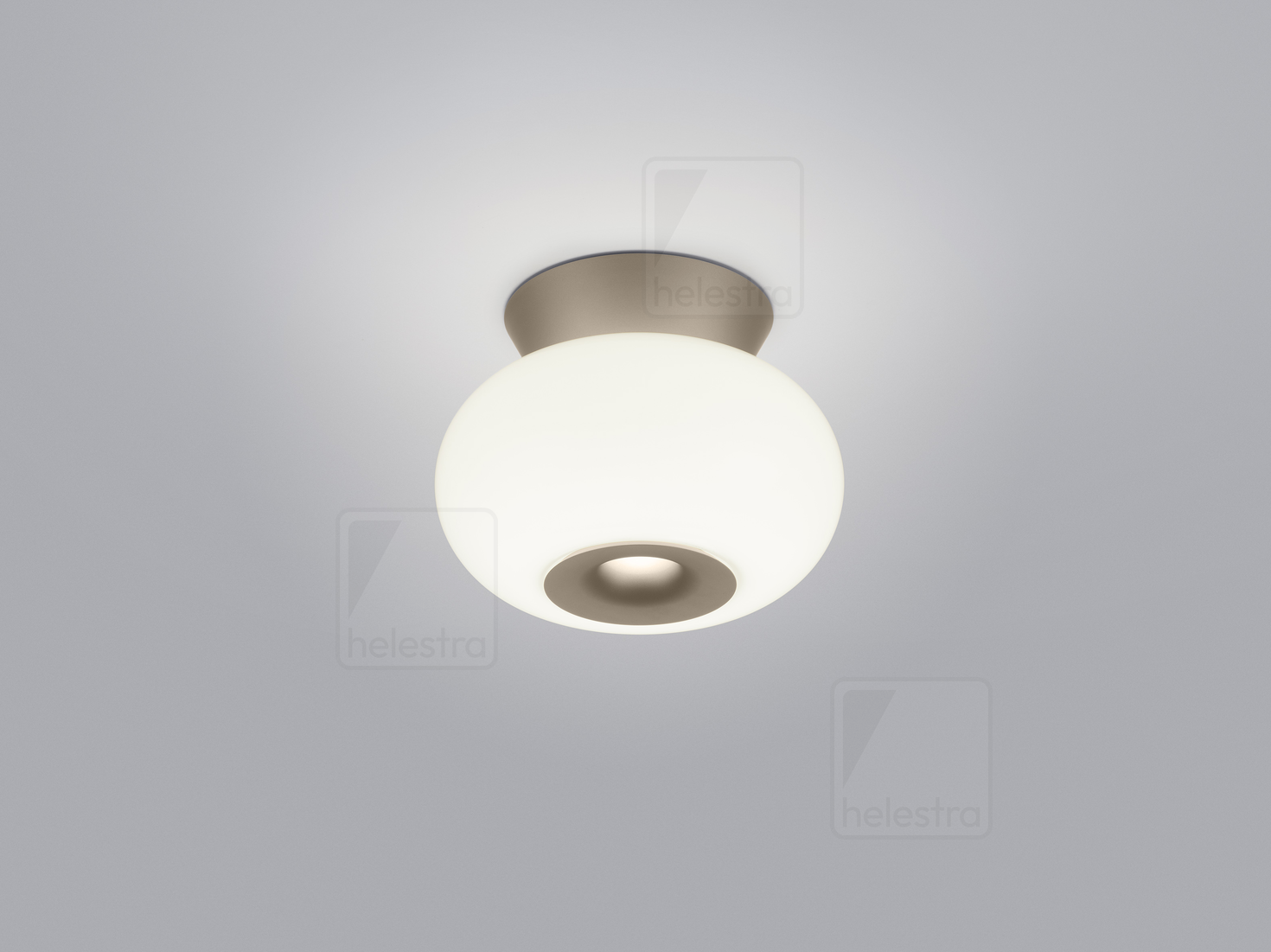 Helestra SAPO  lampada soffitto alluminio Caffè 