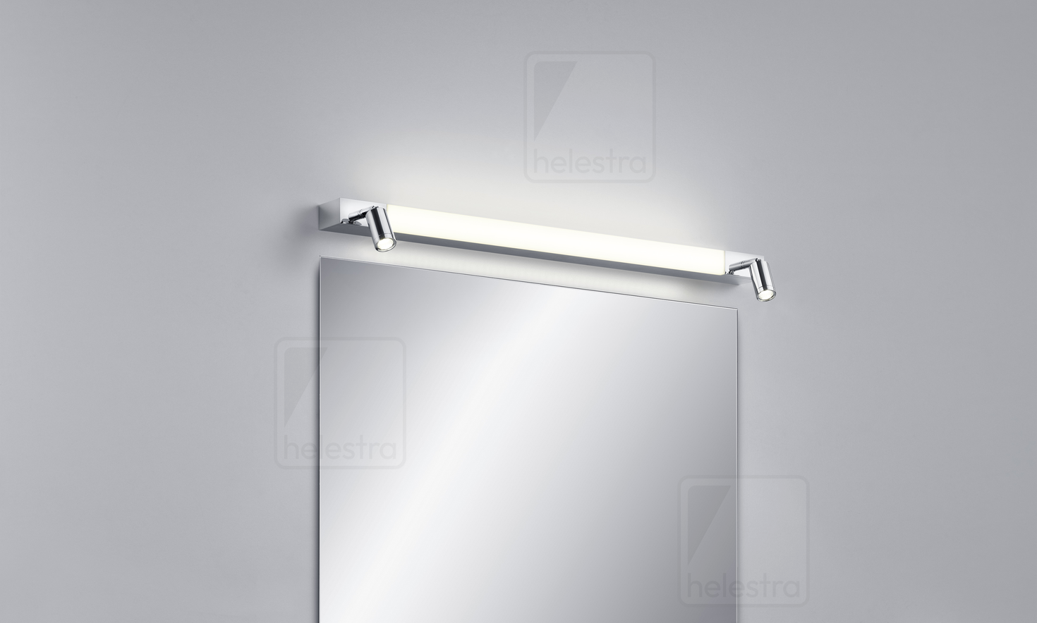 Helestra NERO  lampada a parete alluminio cromato