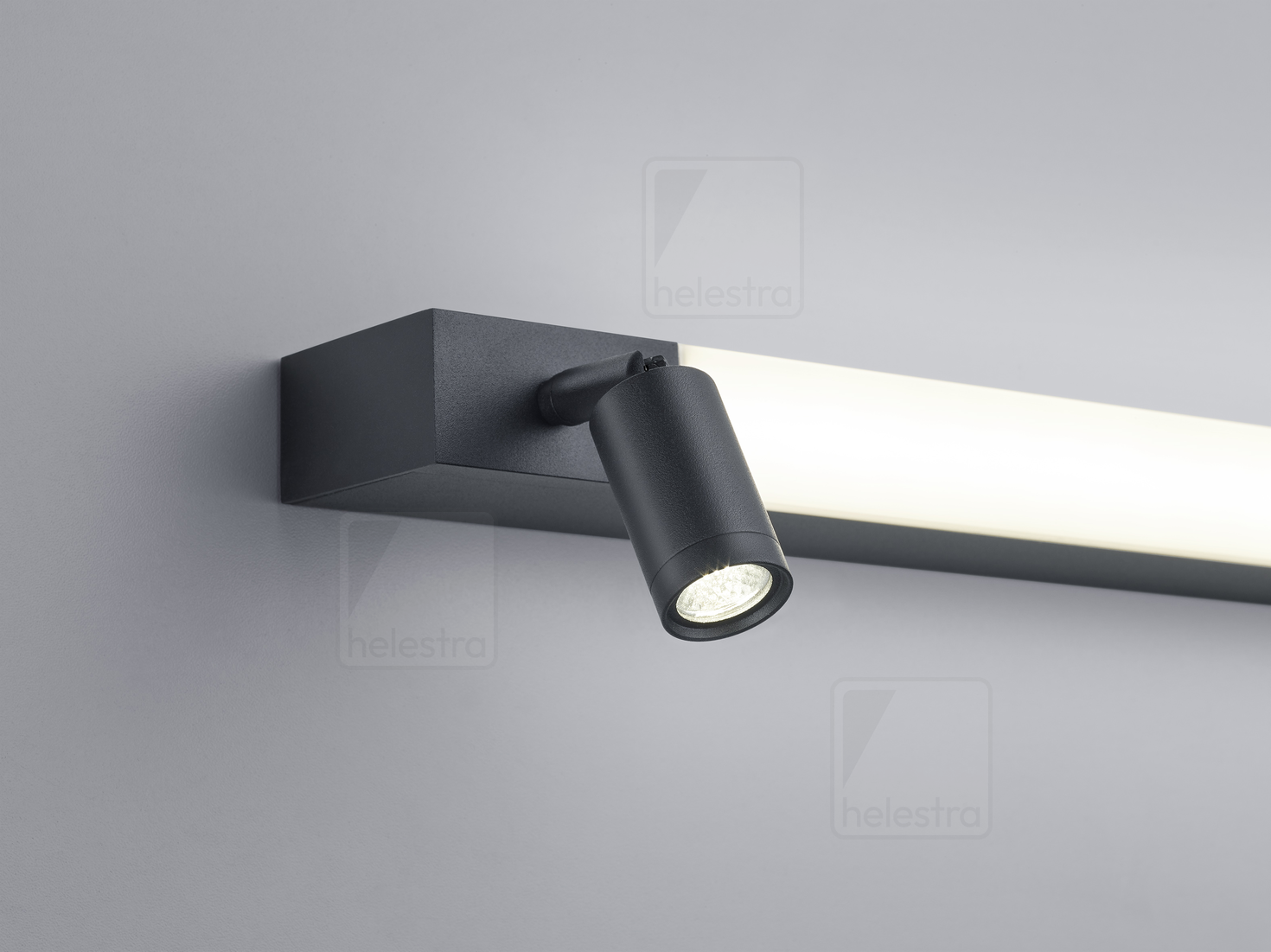 Helestra NERO  wall luminaire aluminium mat black