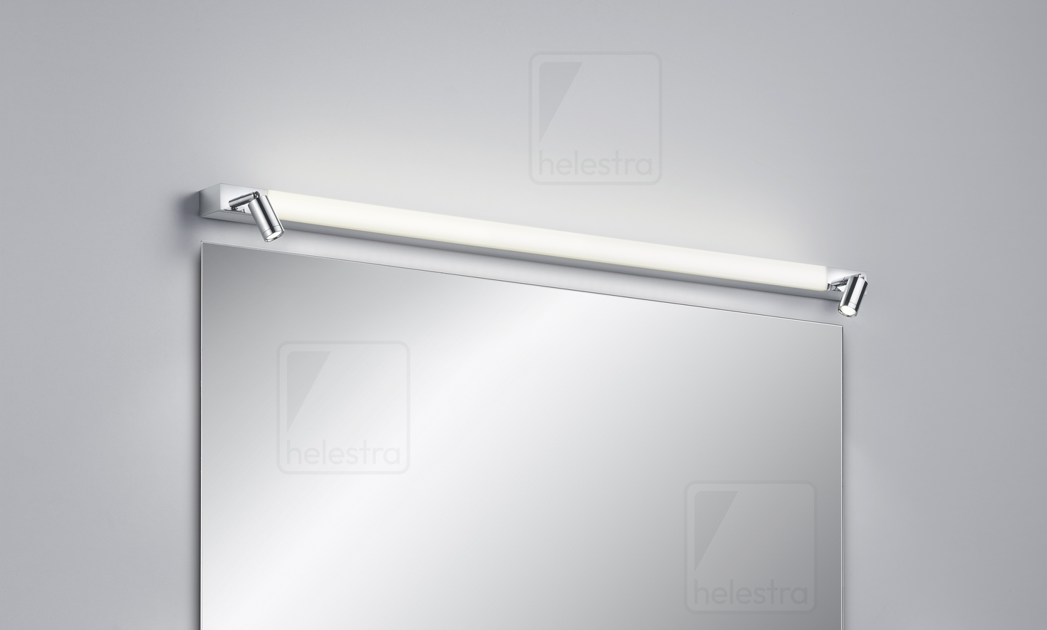 Helestra NERO  lampada a parete alluminio cromato