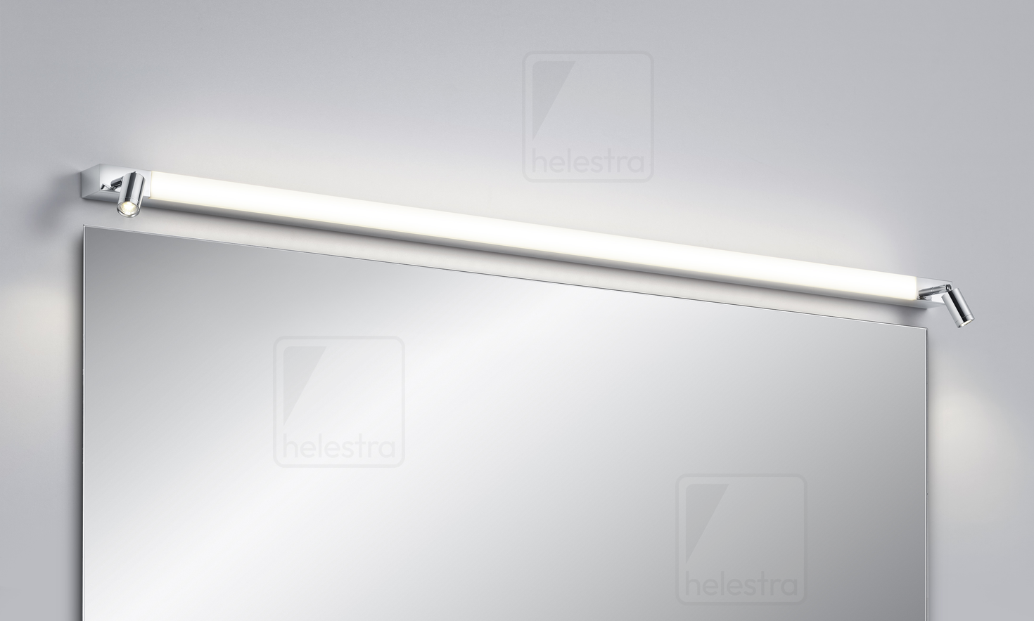 Helestra NERO  lampada a parete alluminio cromato