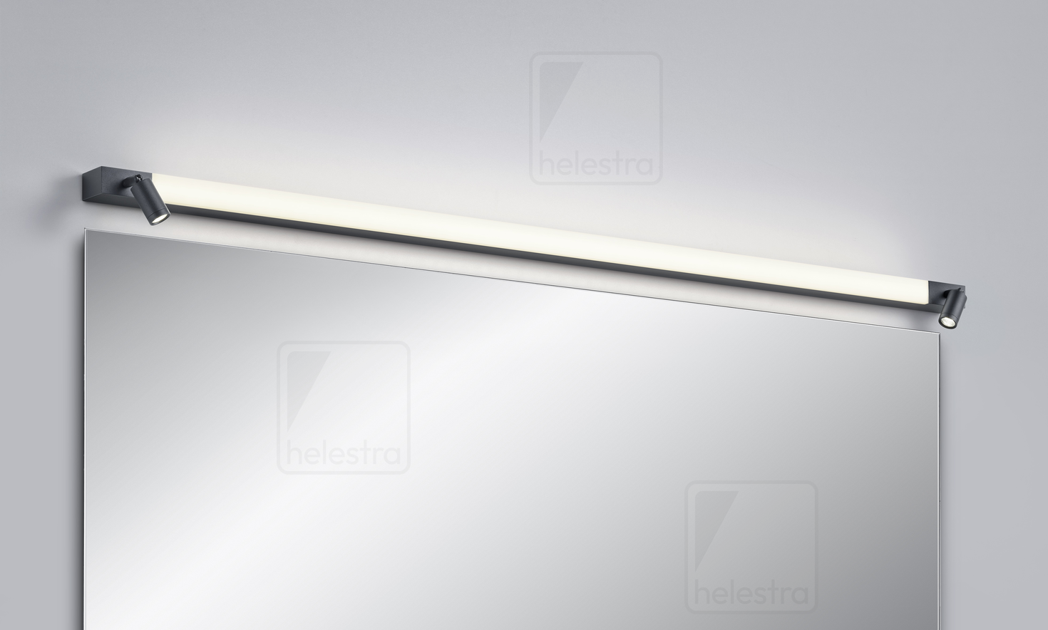 Helestra NERO  lampada a parete alluminio nero opaco