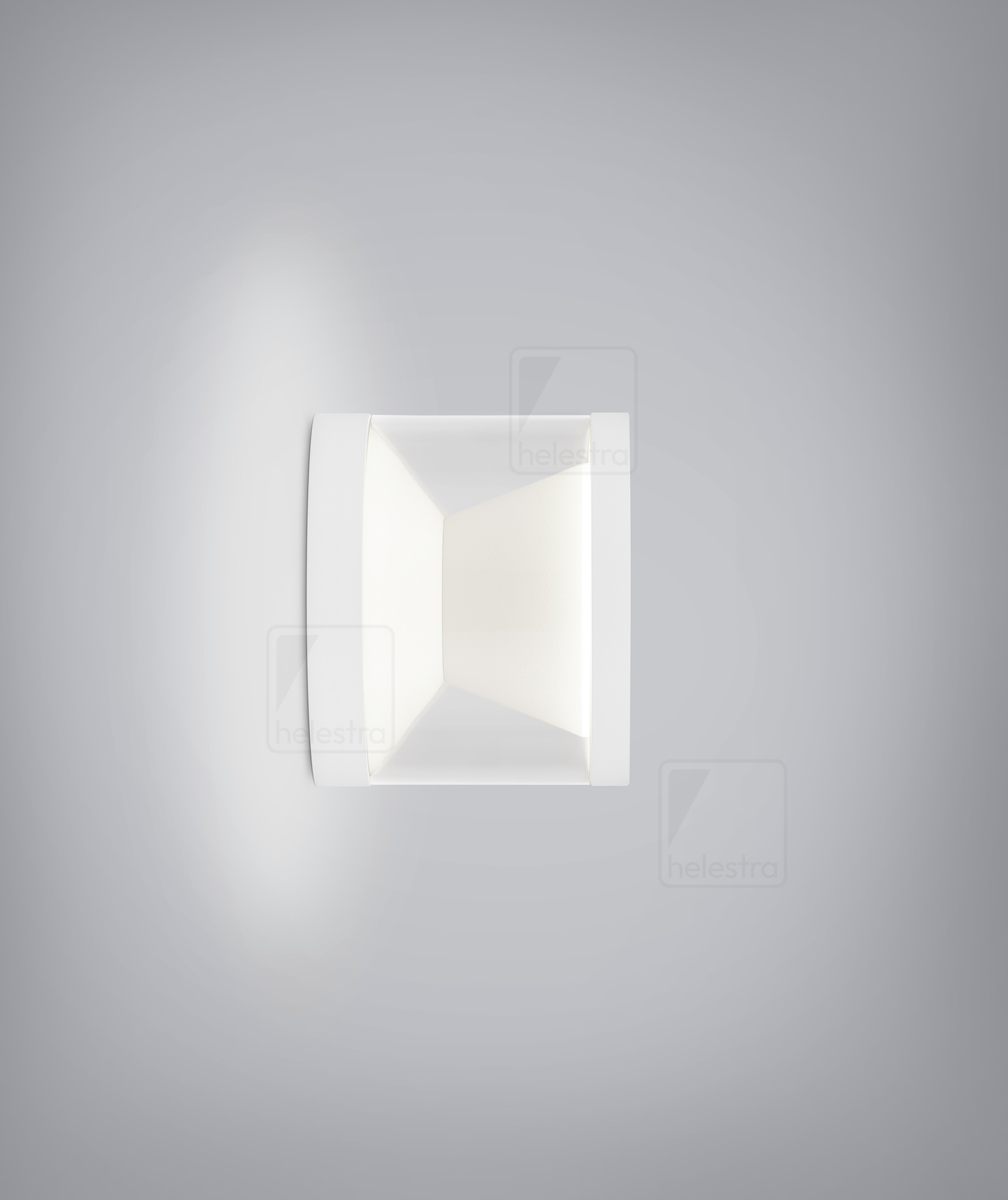 Helestra PORO  lampada a parete alluminio bianco opaco