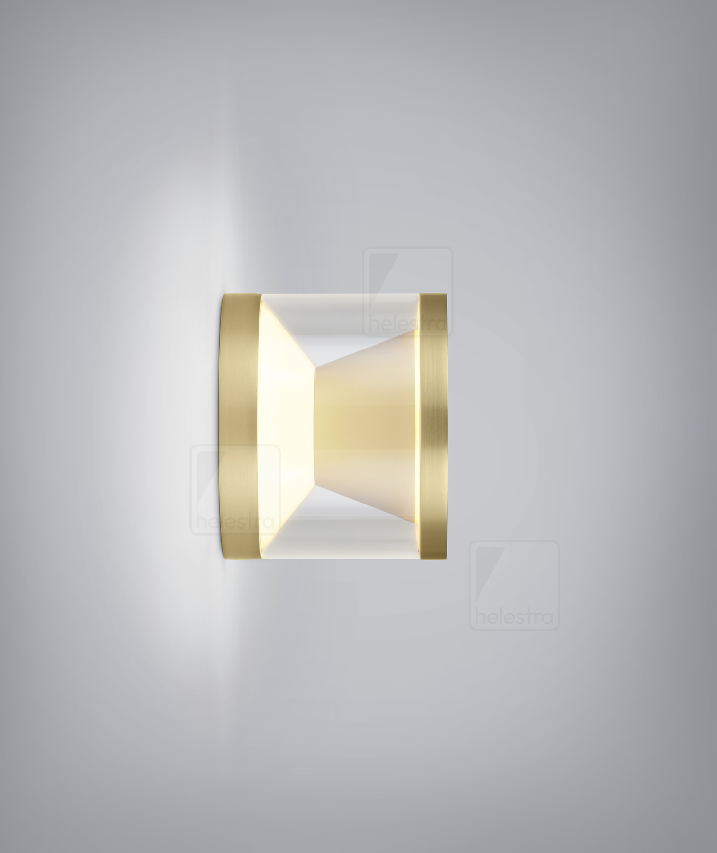 Helestra PORO  lampada a parete alluminio oro opaco