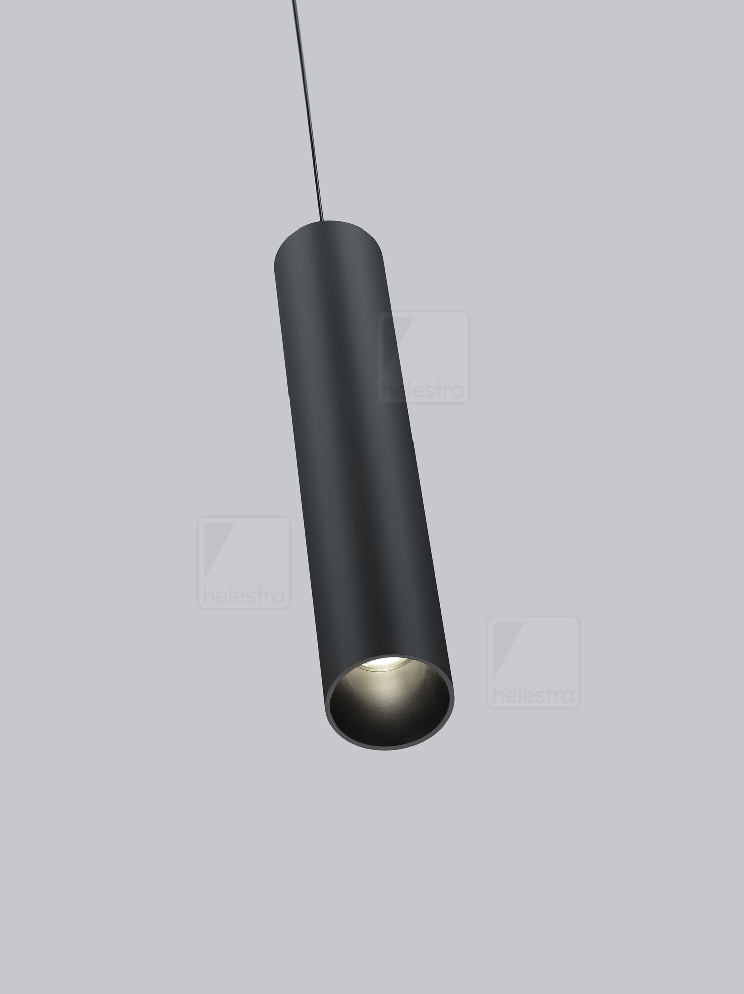 Helestra NIO  pendant luminaire aluminium mat black