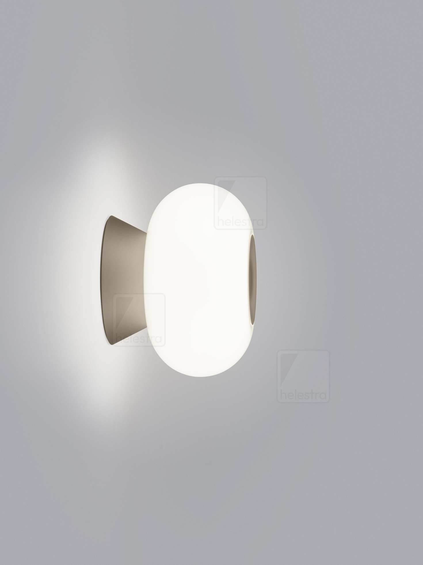 Helestra SAPO  wall luminaire aluminium coffee