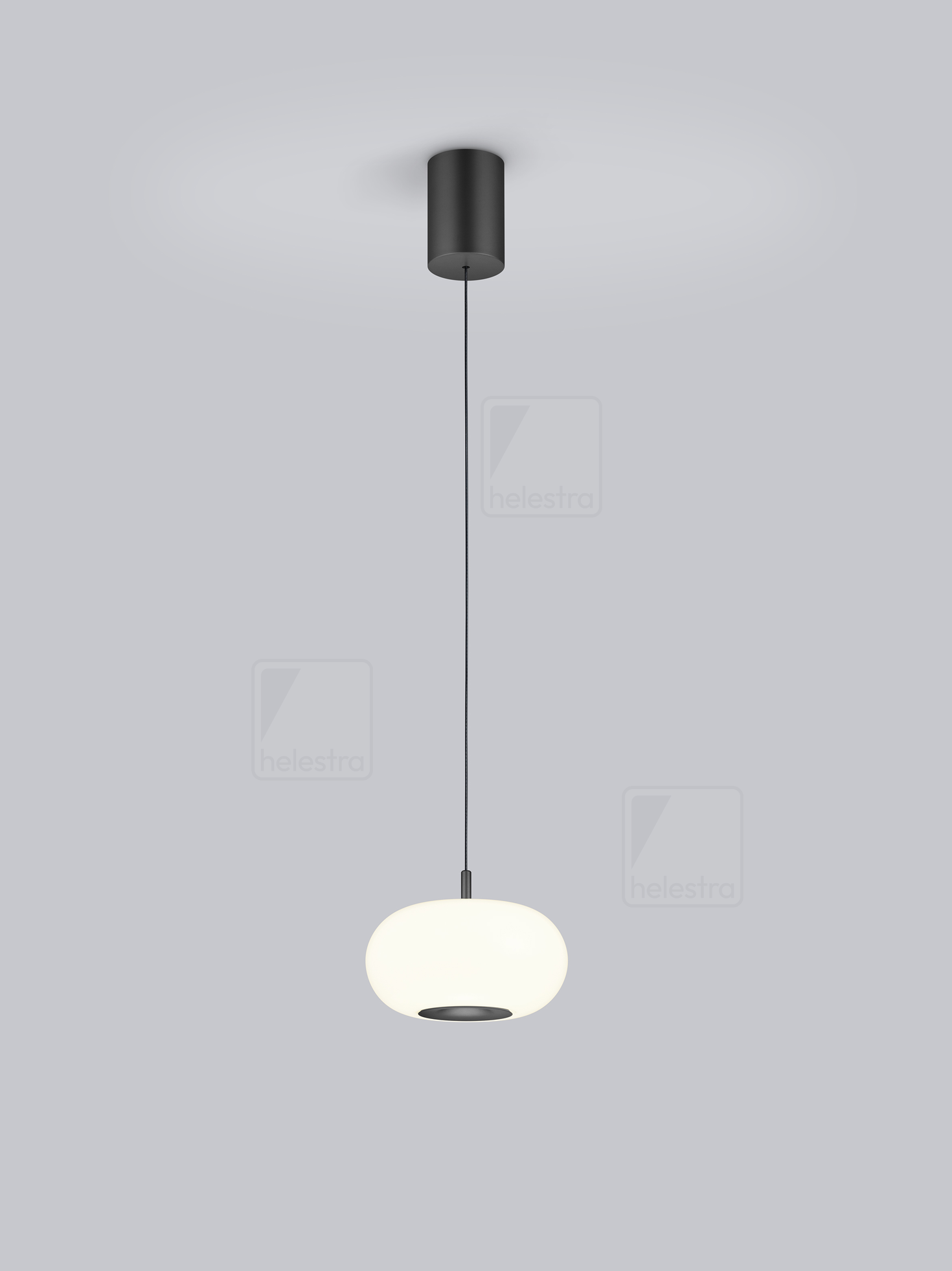 Helestra SAPO  lampada a sospensione alluminio nero opaco