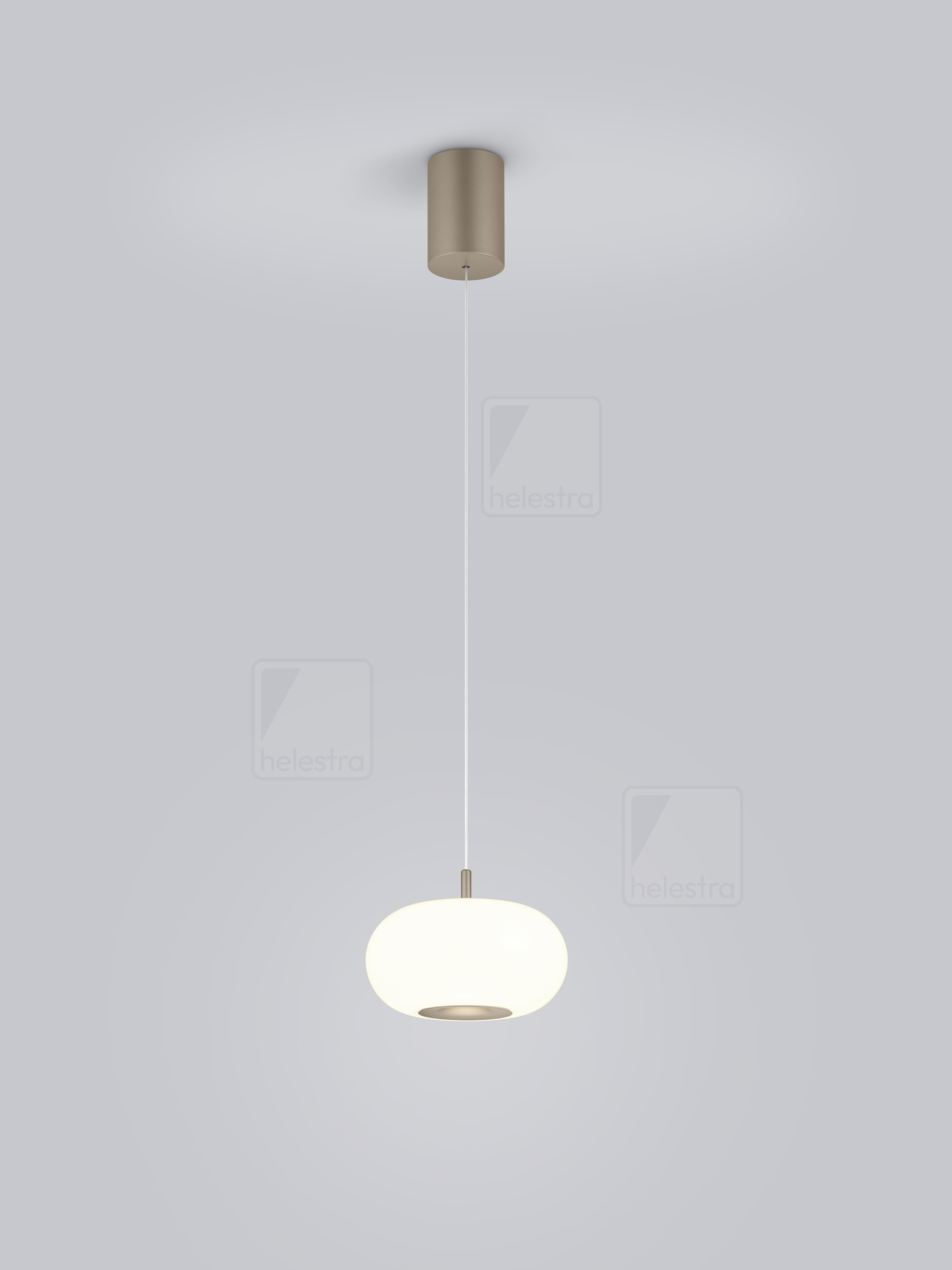 Helestra SAPO  pendant luminaire aluminium coffee