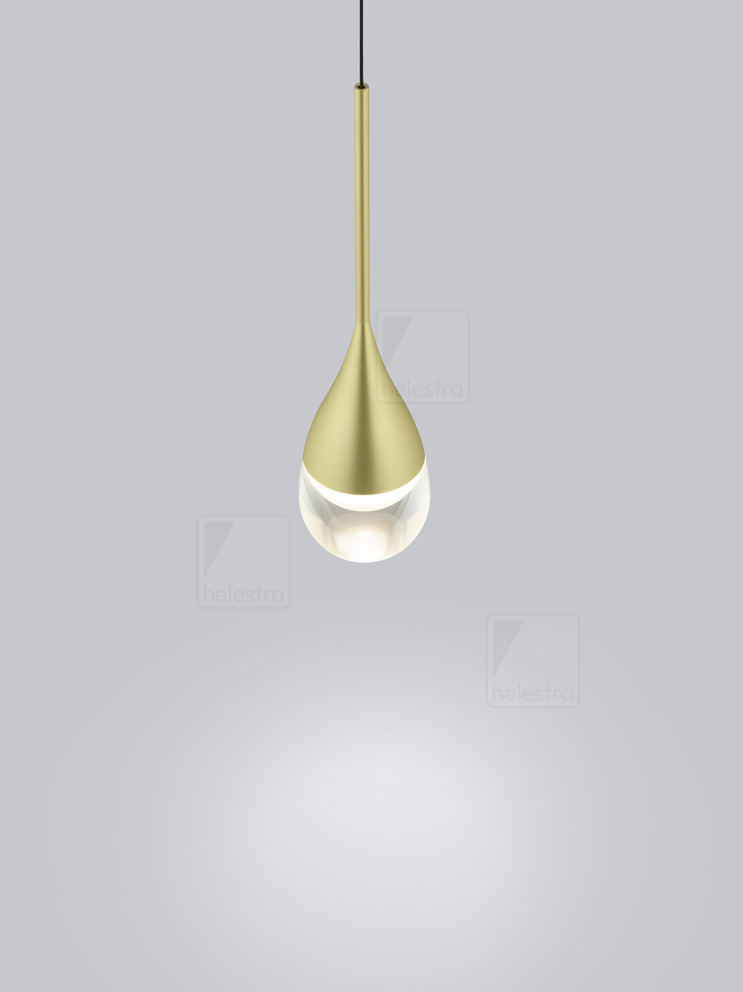 Helestra DEEP  lampada a sospensione alluminio nero - oro