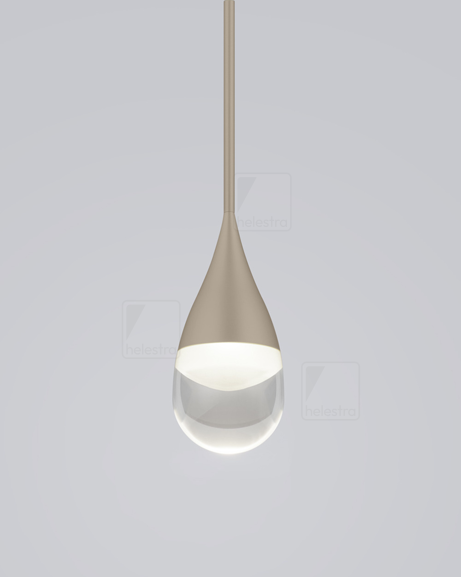 Helestra DEEP  pendant luminaire aluminium coffee