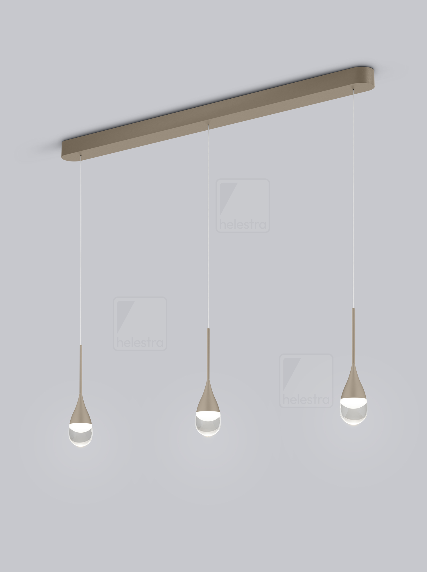 Helestra DEEP  pendant luminaire aluminium coffee