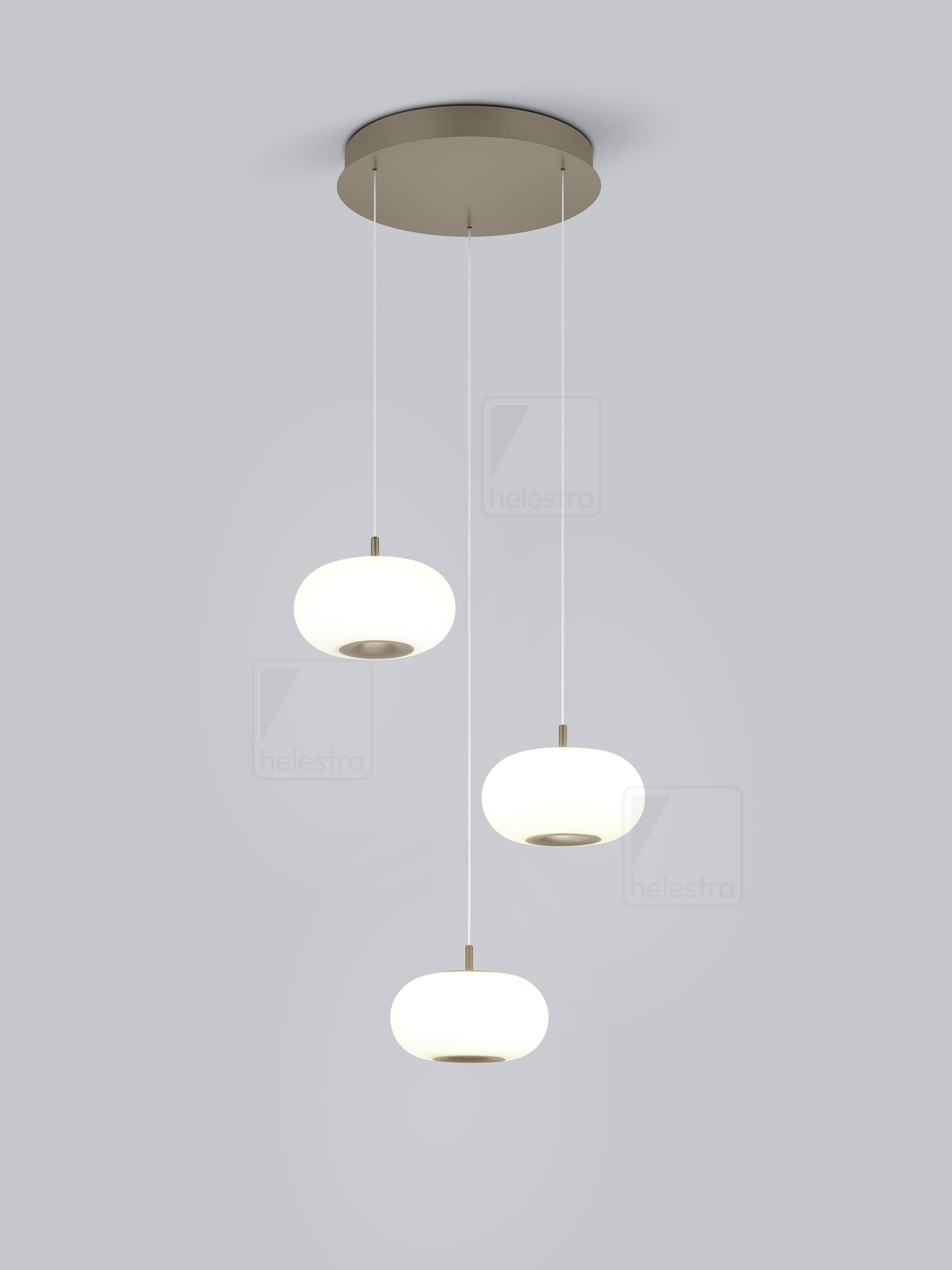 Helestra SAPO  pendant luminaire aluminium coffee