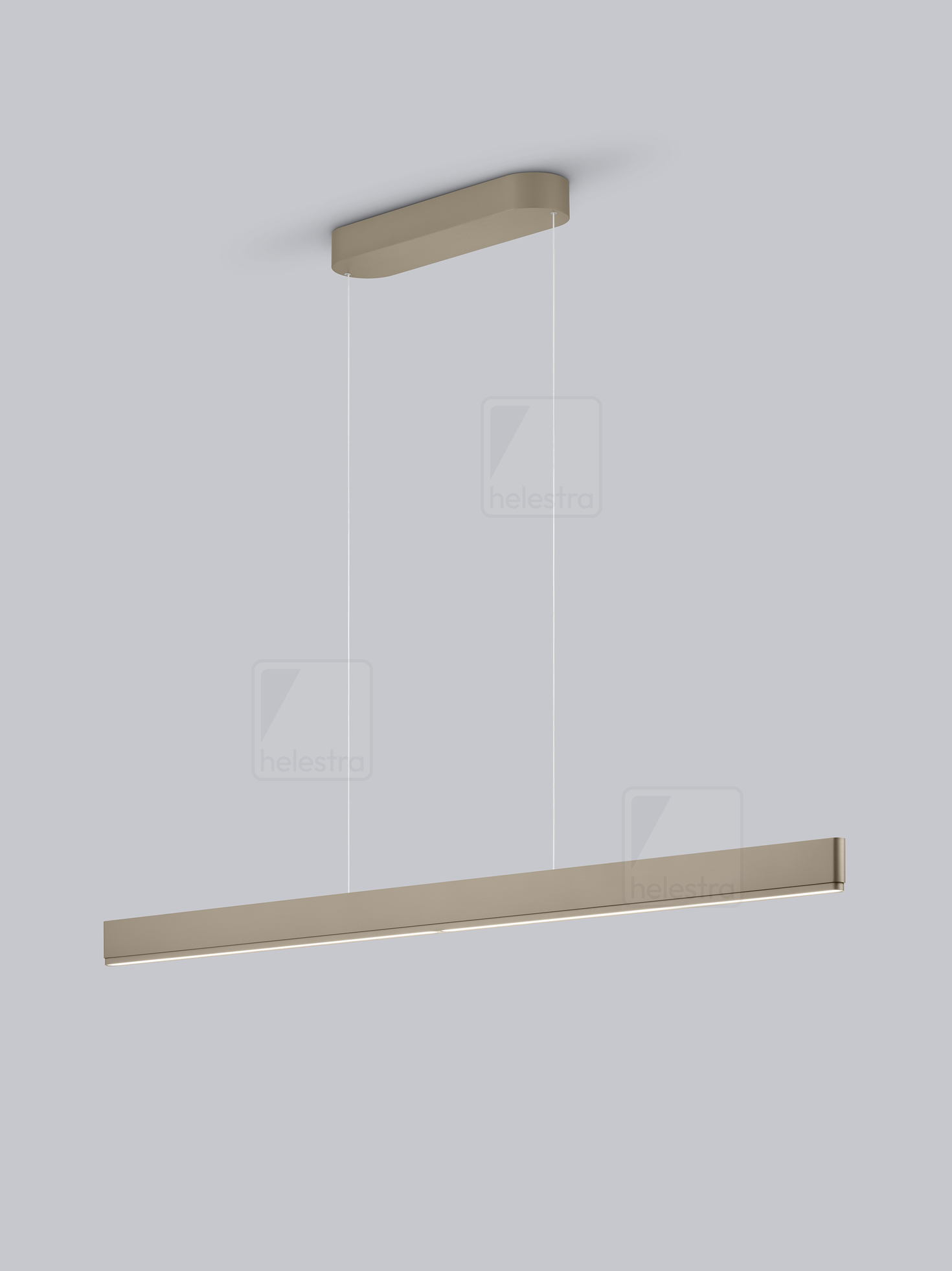 Helestra NIN  suspension lumineuse aluminium Café 