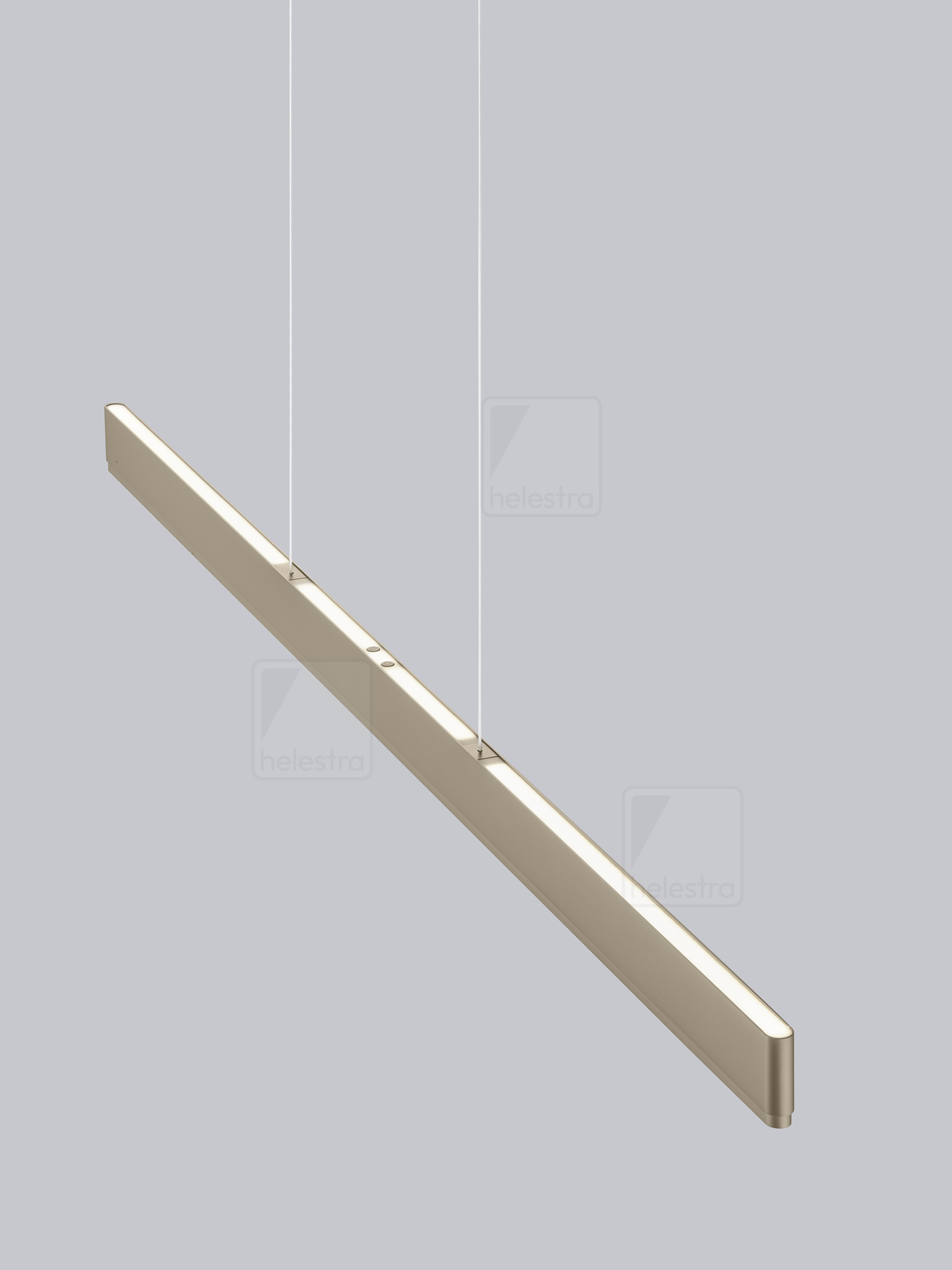 Helestra NIN  suspension lumineuse aluminium Café 