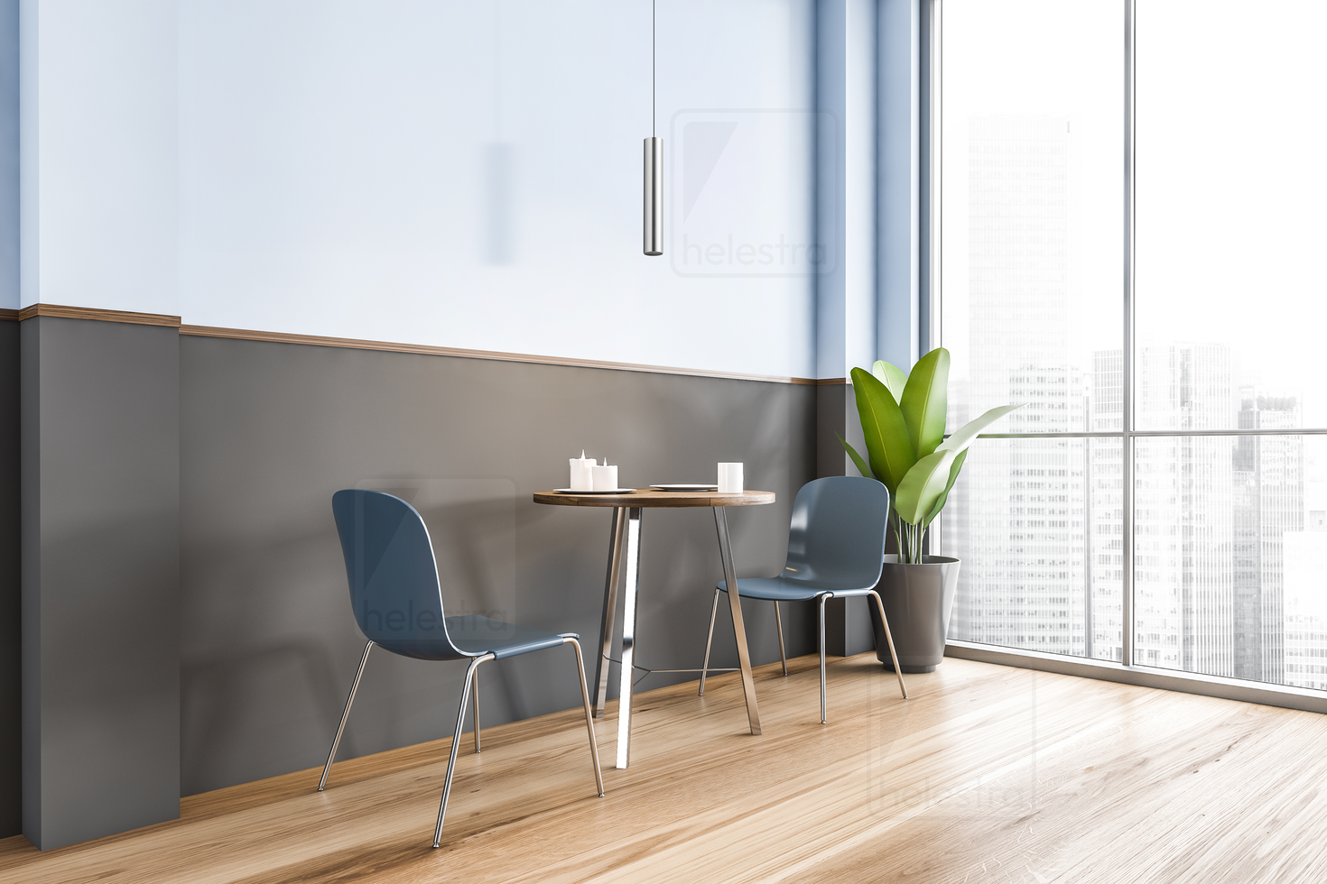 Helestra NIO  pendant luminaire aluminium anodized aluminium