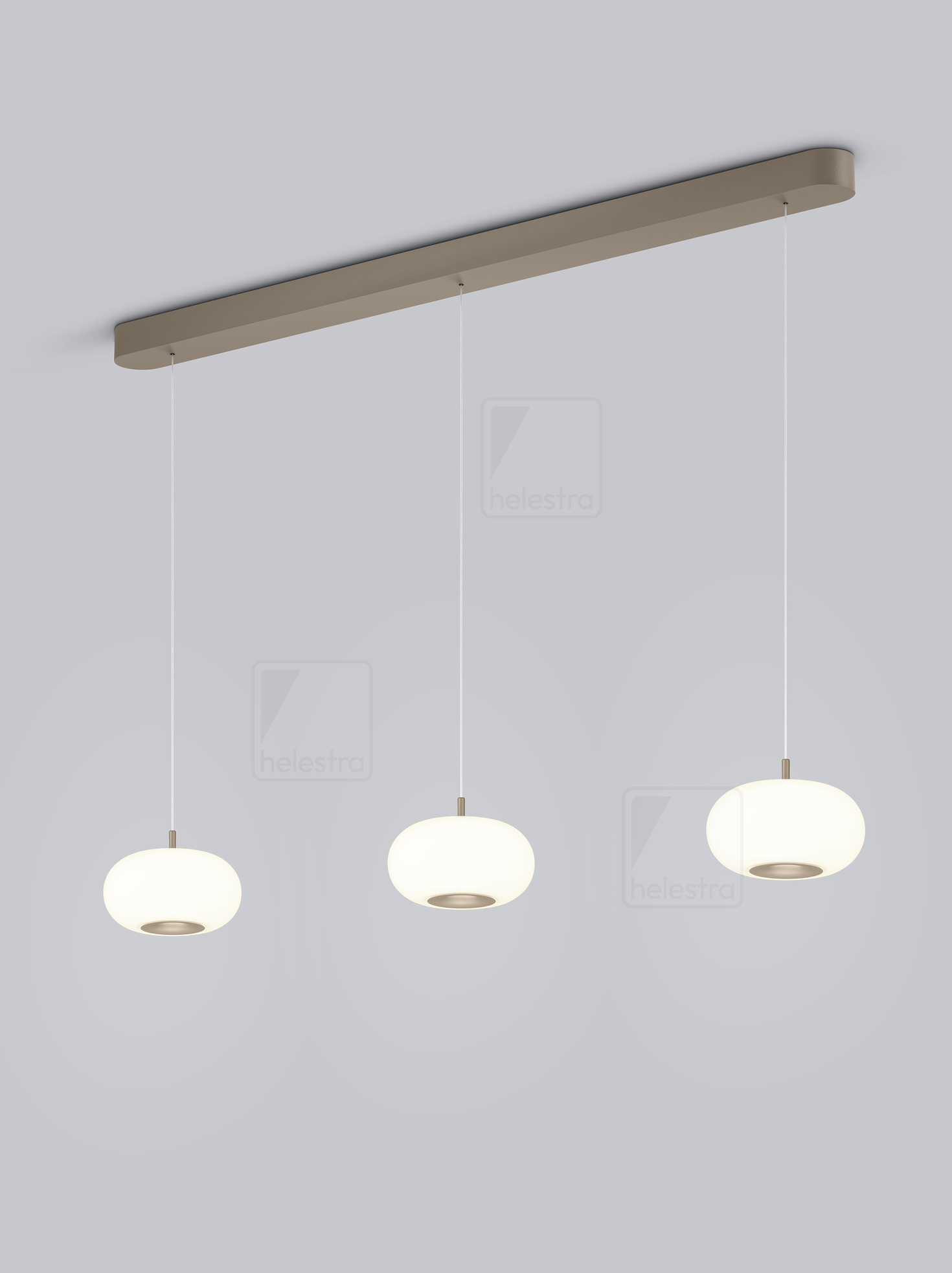 Helestra SAPO  pendant luminaire aluminium coffee