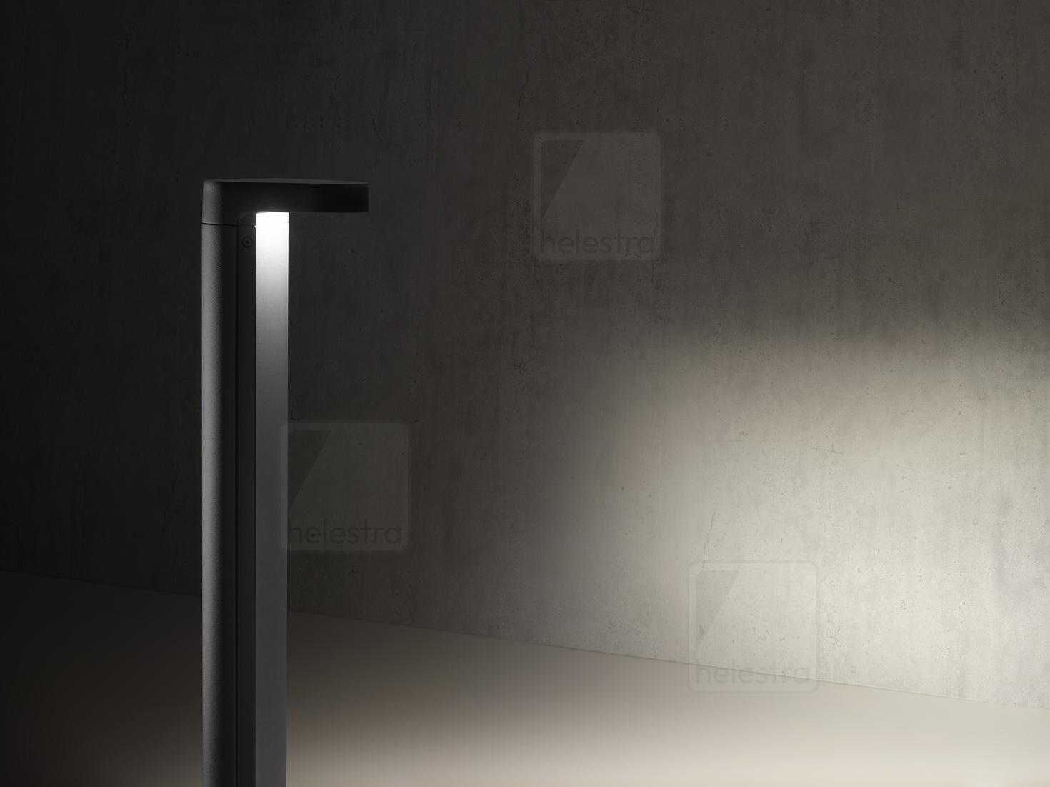 Helestra SIC  bollard luminaire aluminium graphite