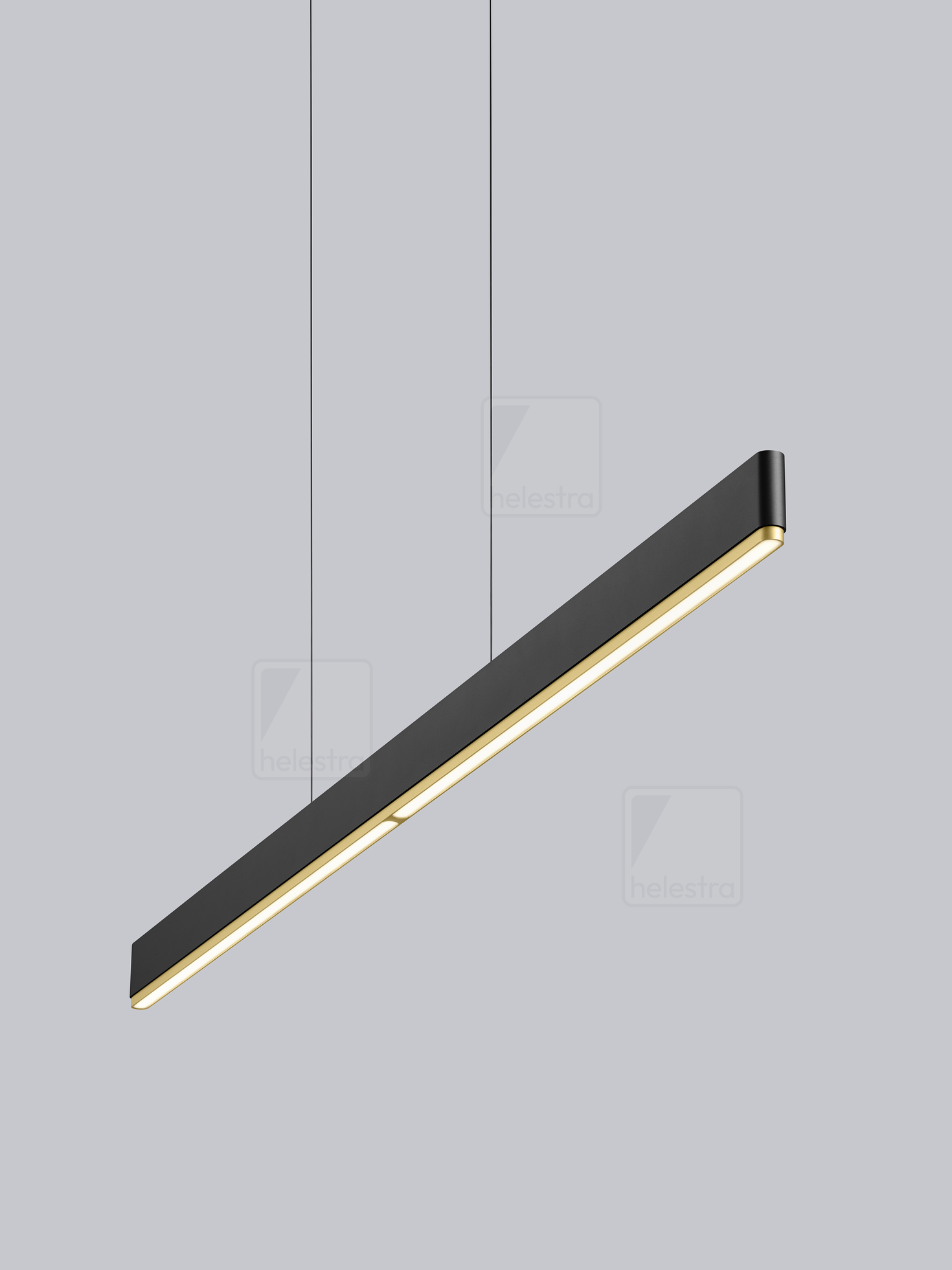 Helestra NIN  pendant luminaire aluminium black -gold