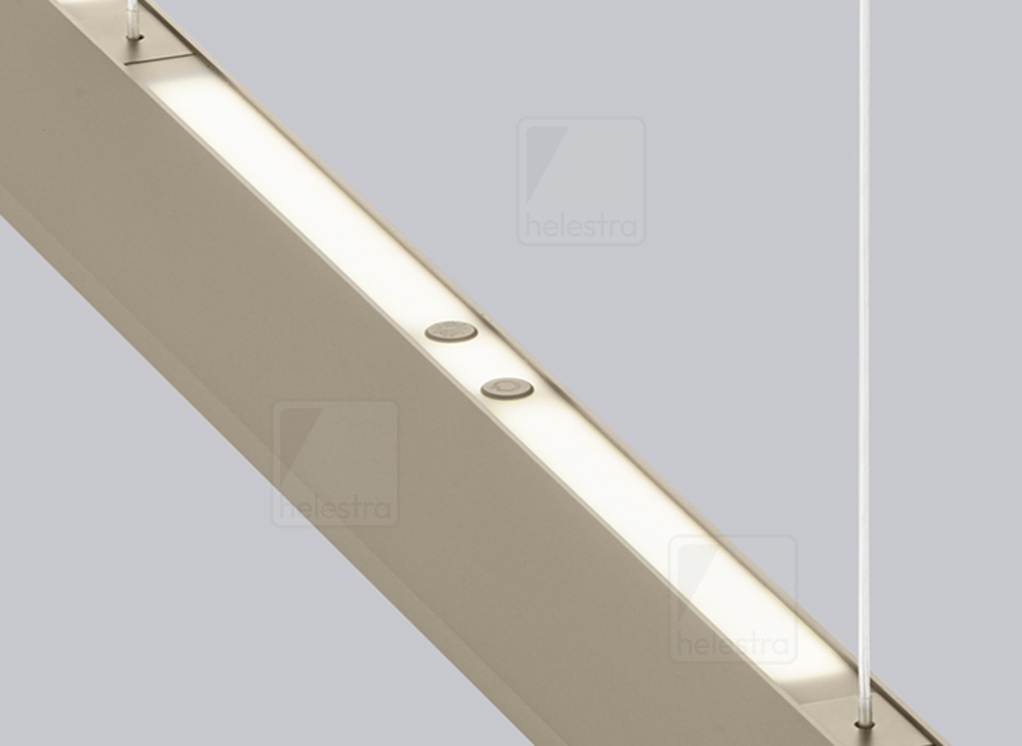 Helestra NIN  pendant luminaire aluminium coffee