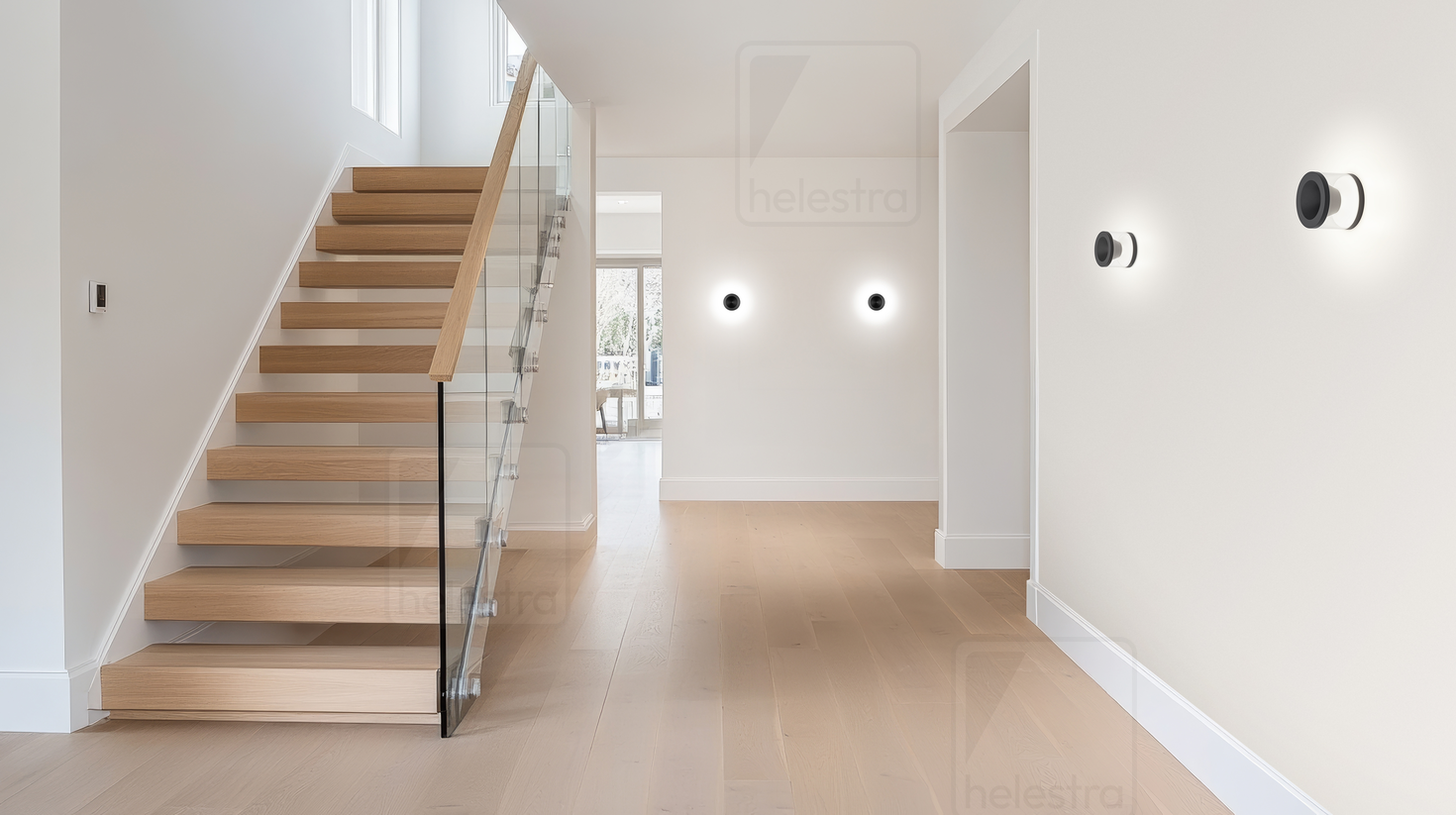 Helestra PORO  wall luminaire aluminium mat black