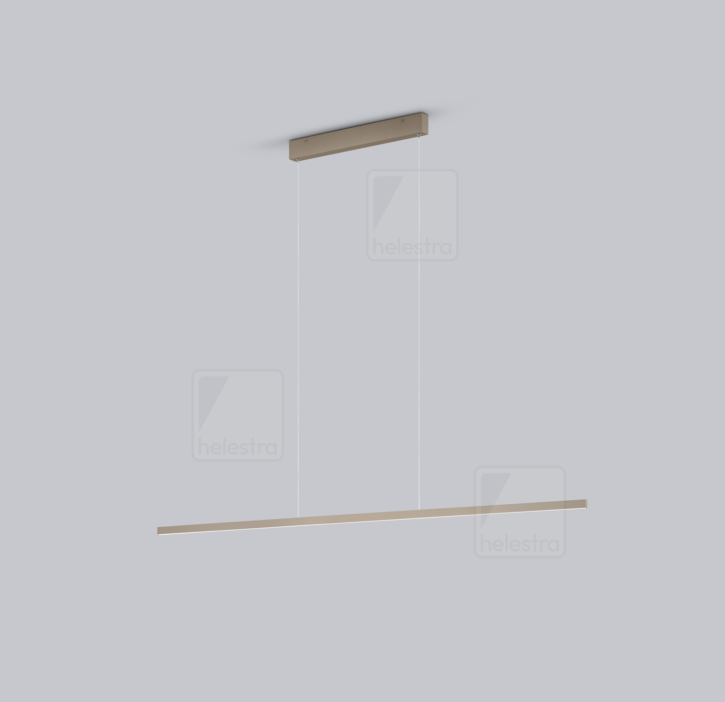 Helestra LOOPY-evo  pendant luminaire aluminium coffee