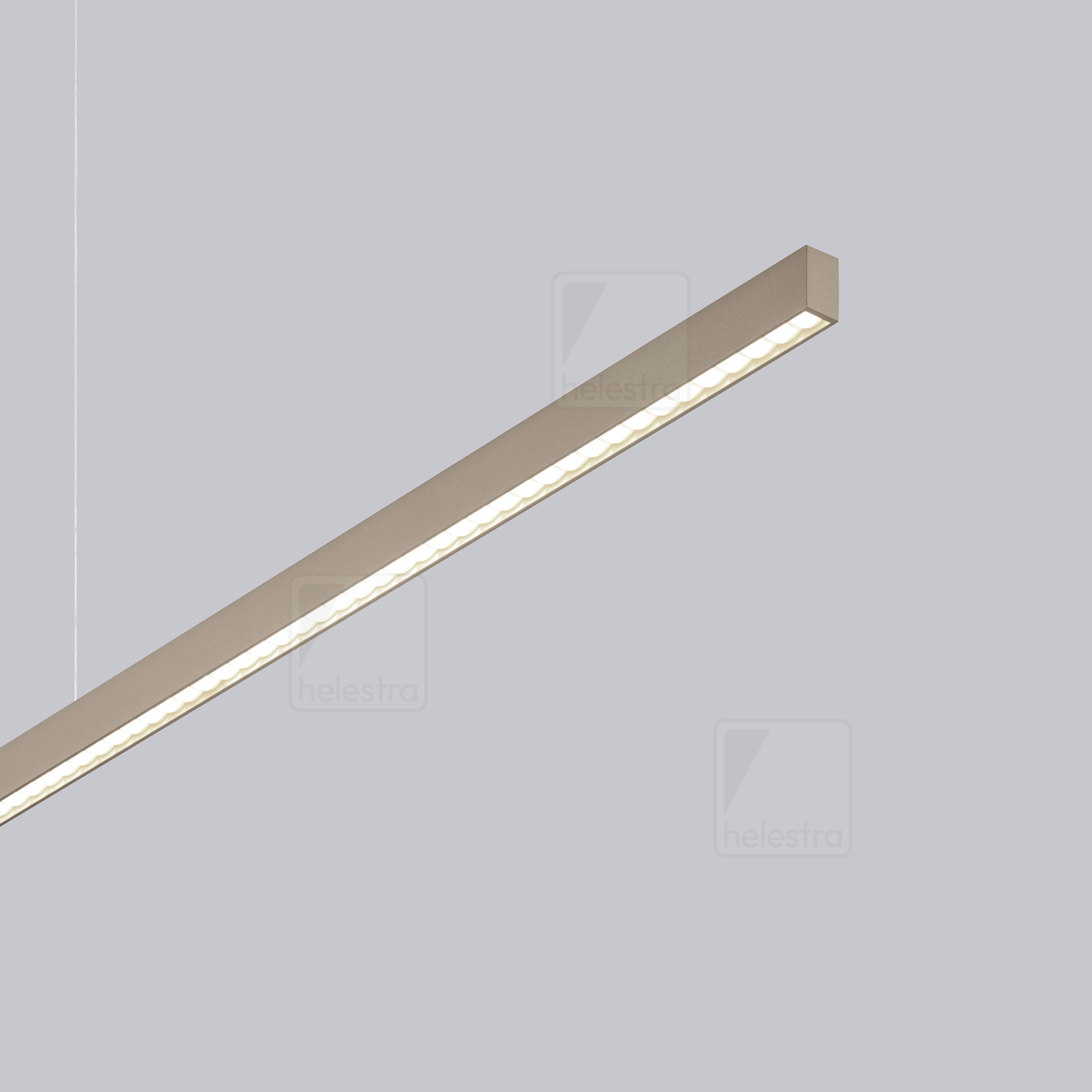 Helestra LOOPY-evo  pendant luminaire aluminium coffee