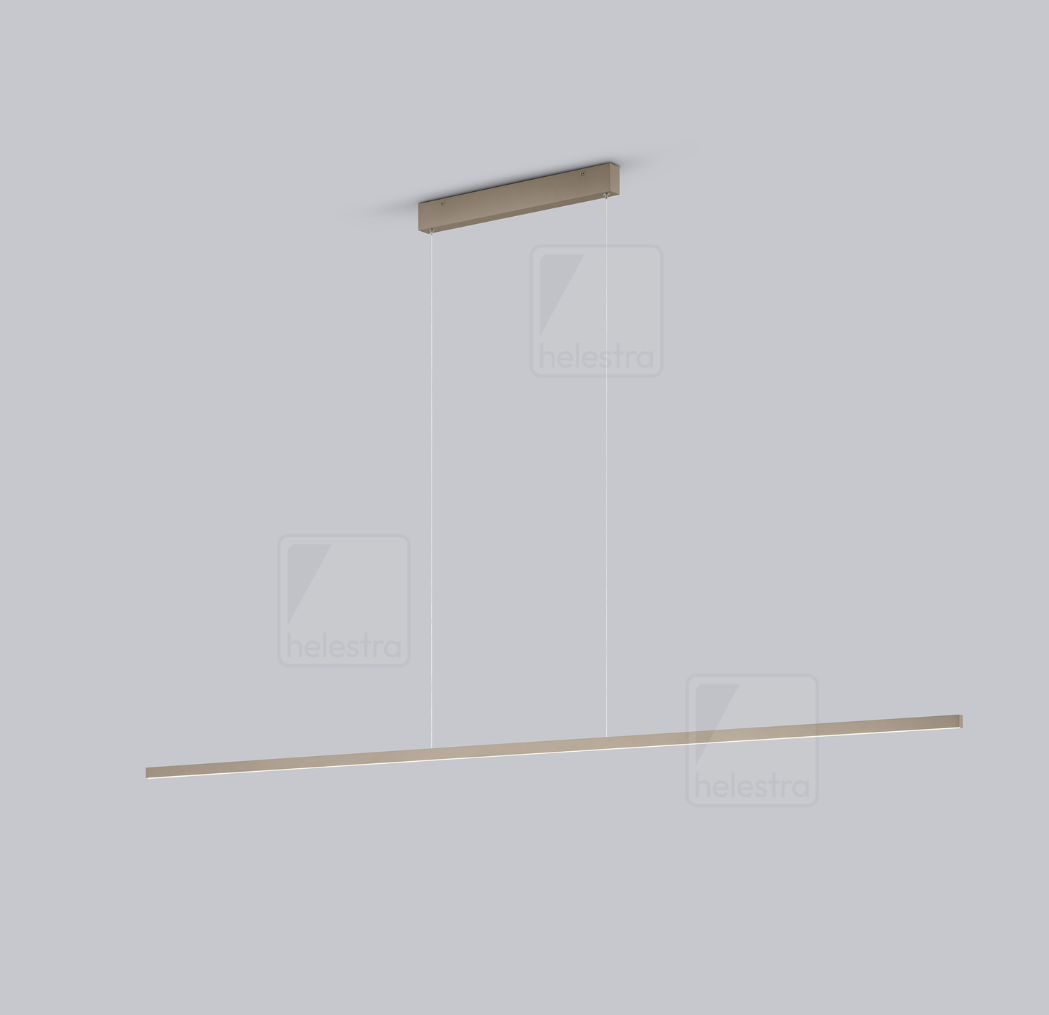 Helestra LOOPY-evo  pendant luminaire aluminium coffee