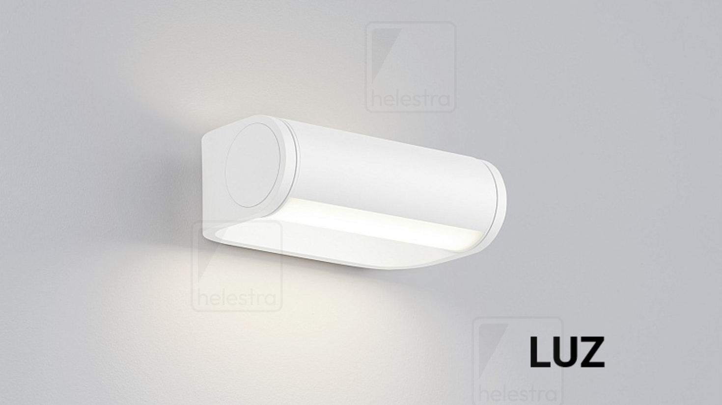 Helestra LUZ  wall luminaire aluminium mat white