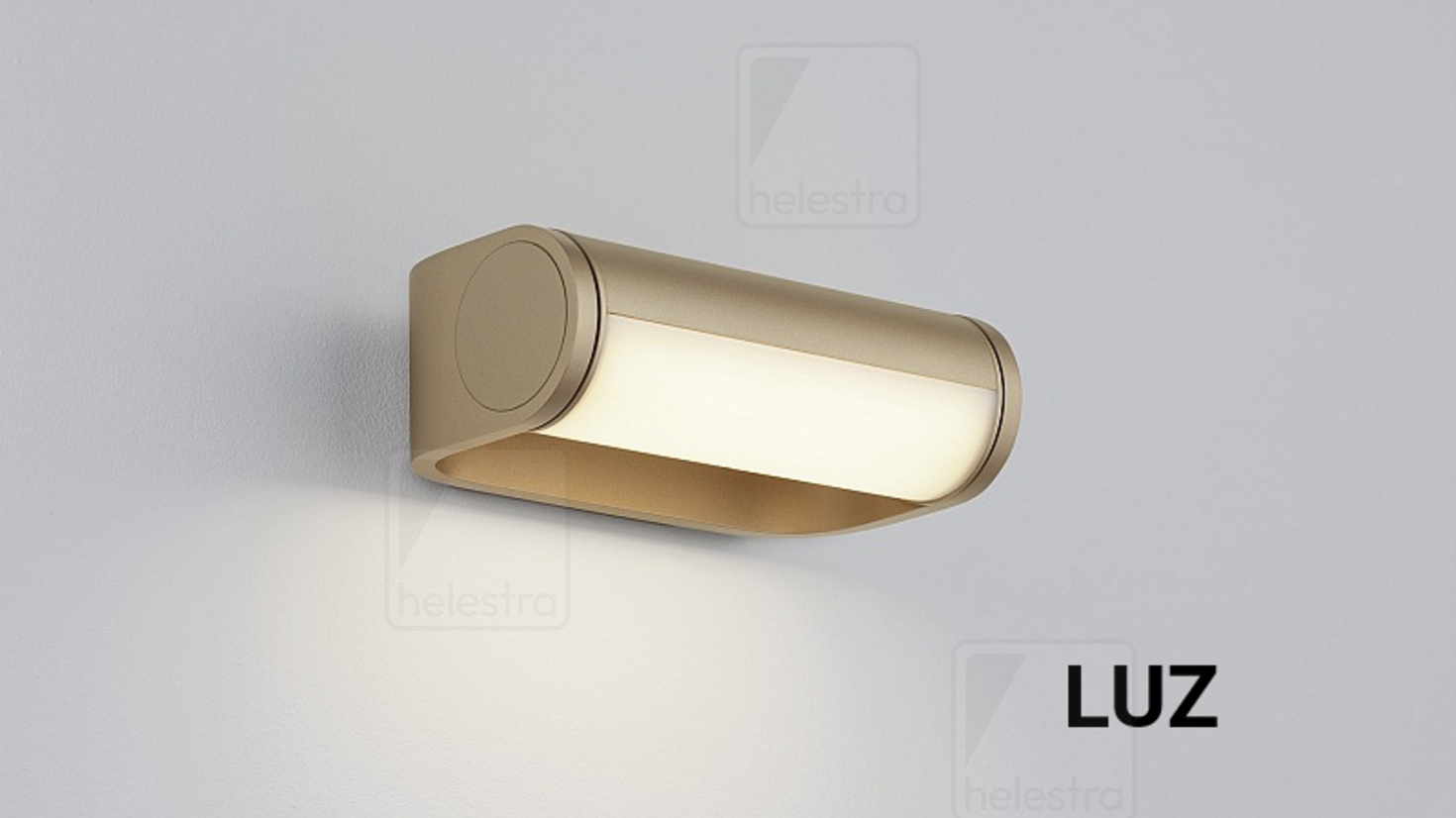 Helestra LUZ  wall luminaire aluminium coffee