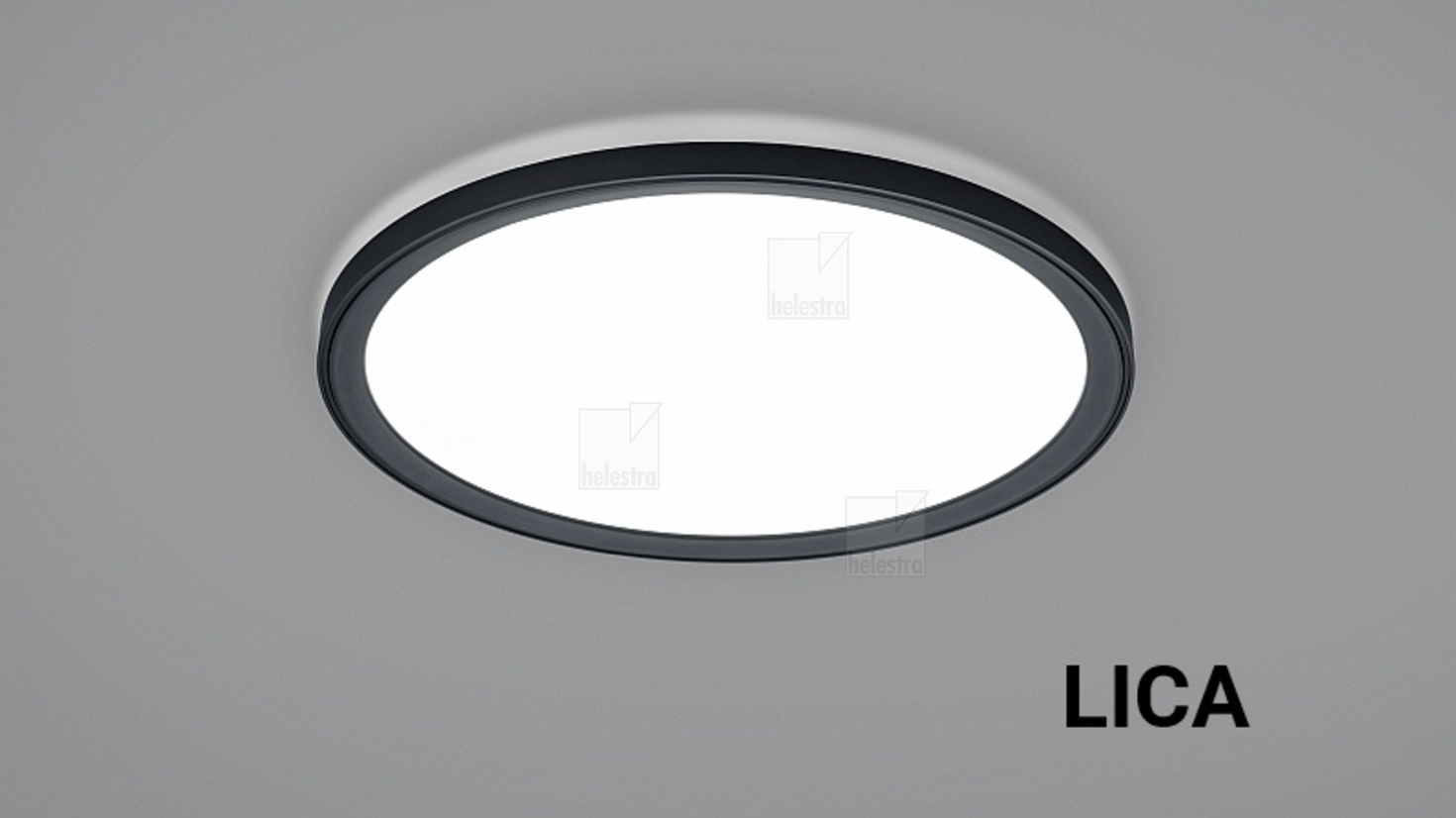 Helestra LICA  ceiling luminaire aluminium mat black